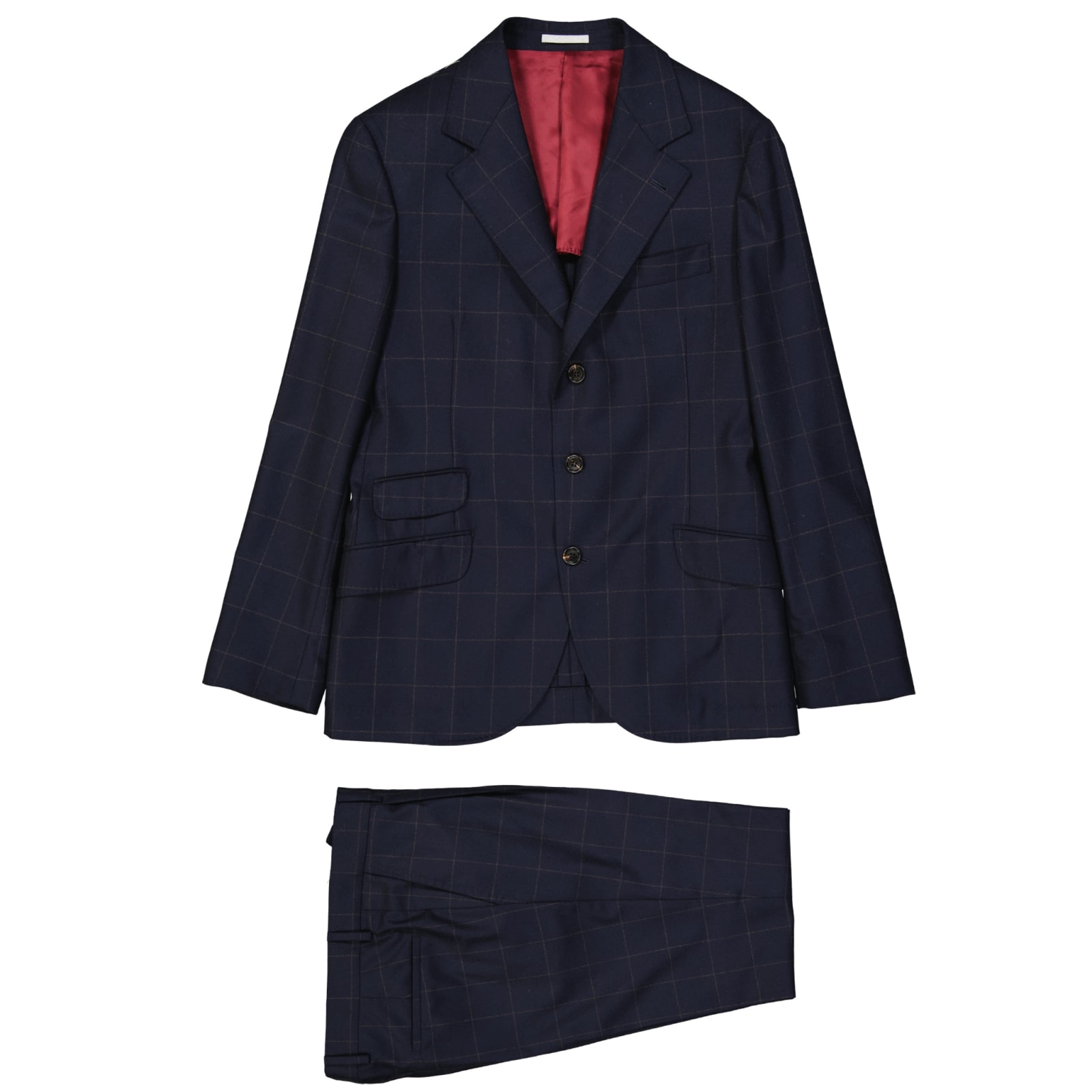 Shop Brunello Cucinelli Wool Suit In Blue