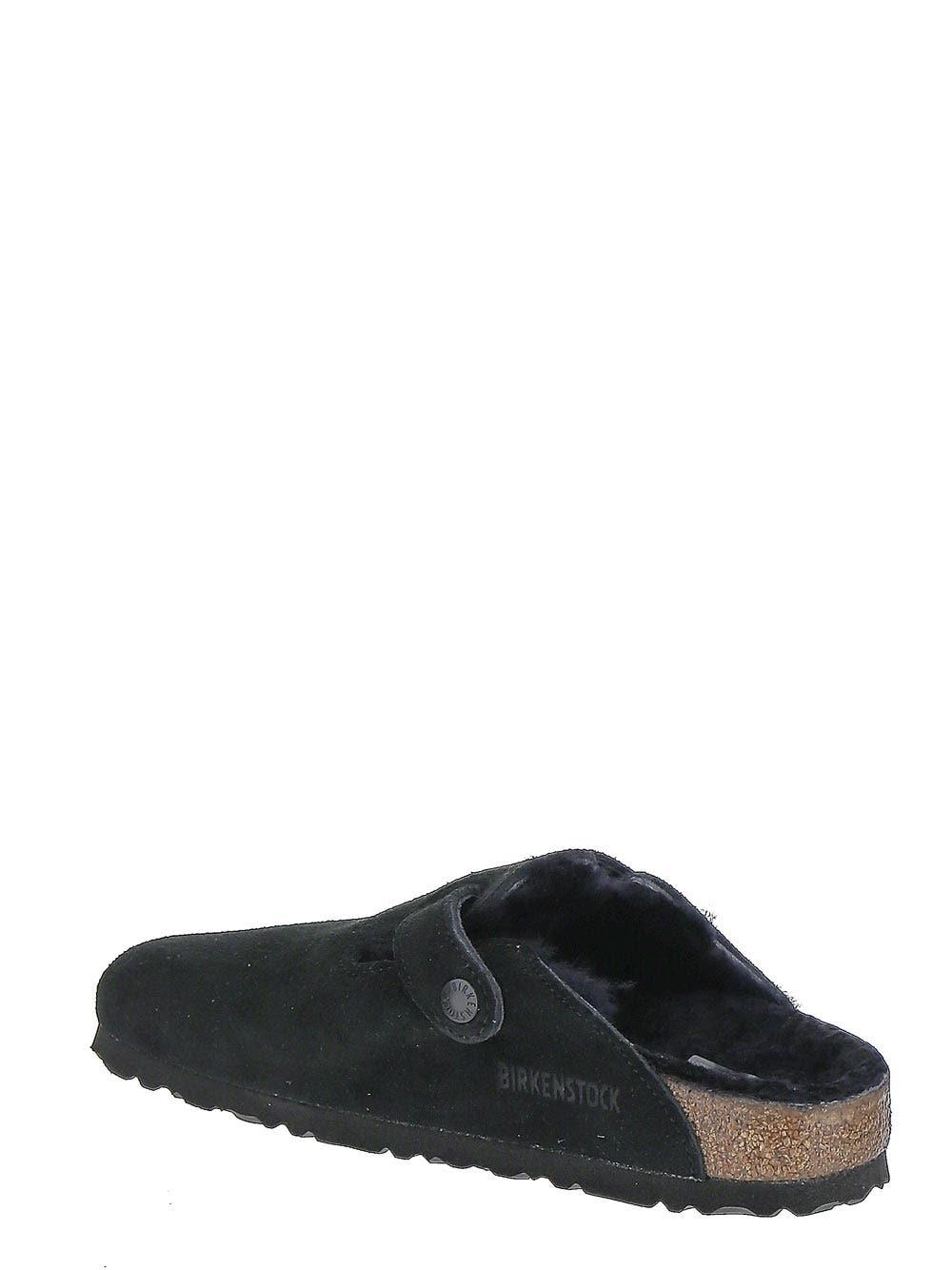 Shop Birkenstock Boston Shearling Black