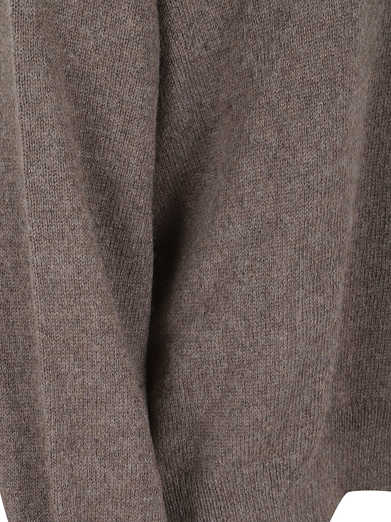 Antonelli Turtleneck Long-sleeved Sweater In Brown