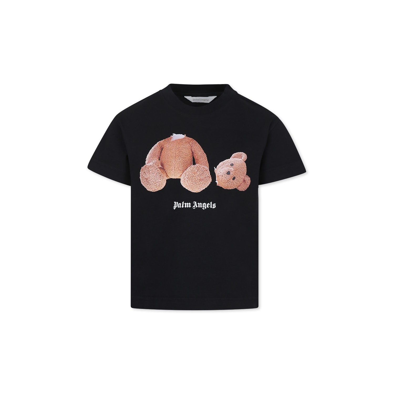 Palm Angels Bear T-shirt In Black