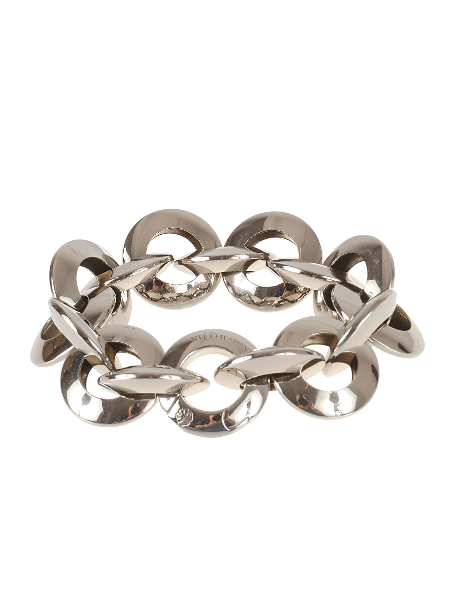 Shop Alexander Mcqueen Chain Bracelet In Silver