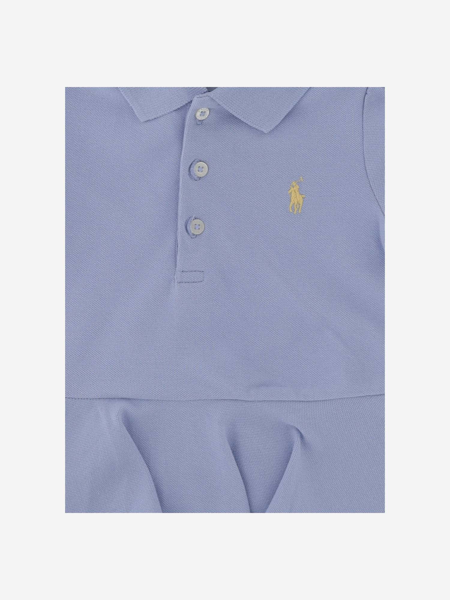 Shop Polo Ralph Lauren Soft Stretch Cotton Sleepsuit In Blue