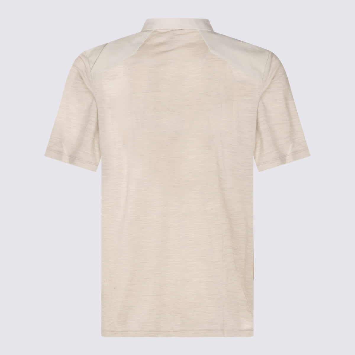 Arc'teryx Grey Wool Frame Ss Polo Shirt