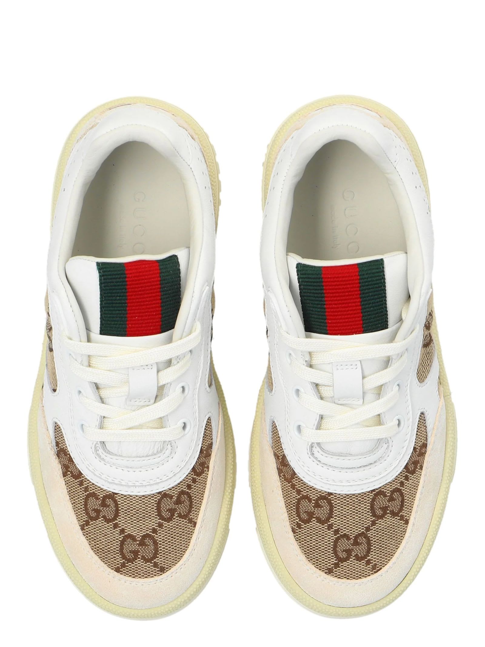 GUCCI GUCCI KIDS SNEAKERS WHITE 