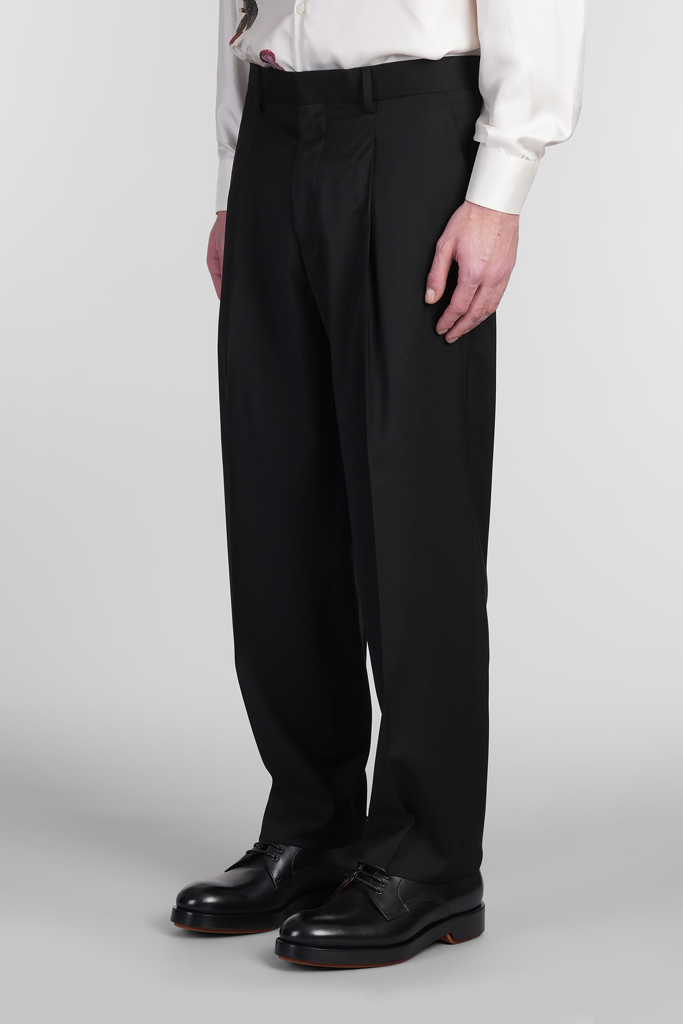 Costumein Vincent Pants In Black Wool In Black