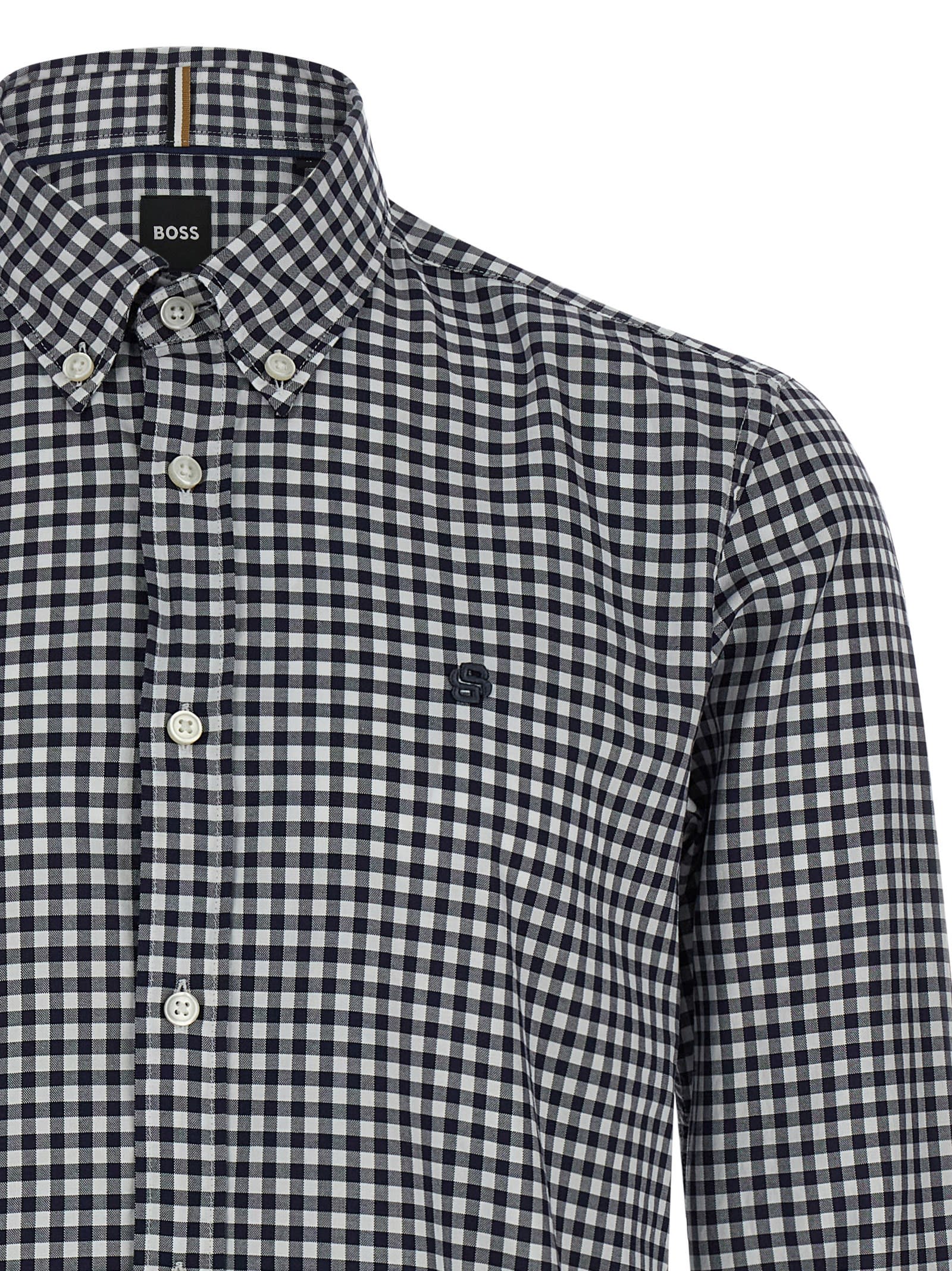 Hugo Boss H-roan-bd Shirt And Blouse Blue In Gray