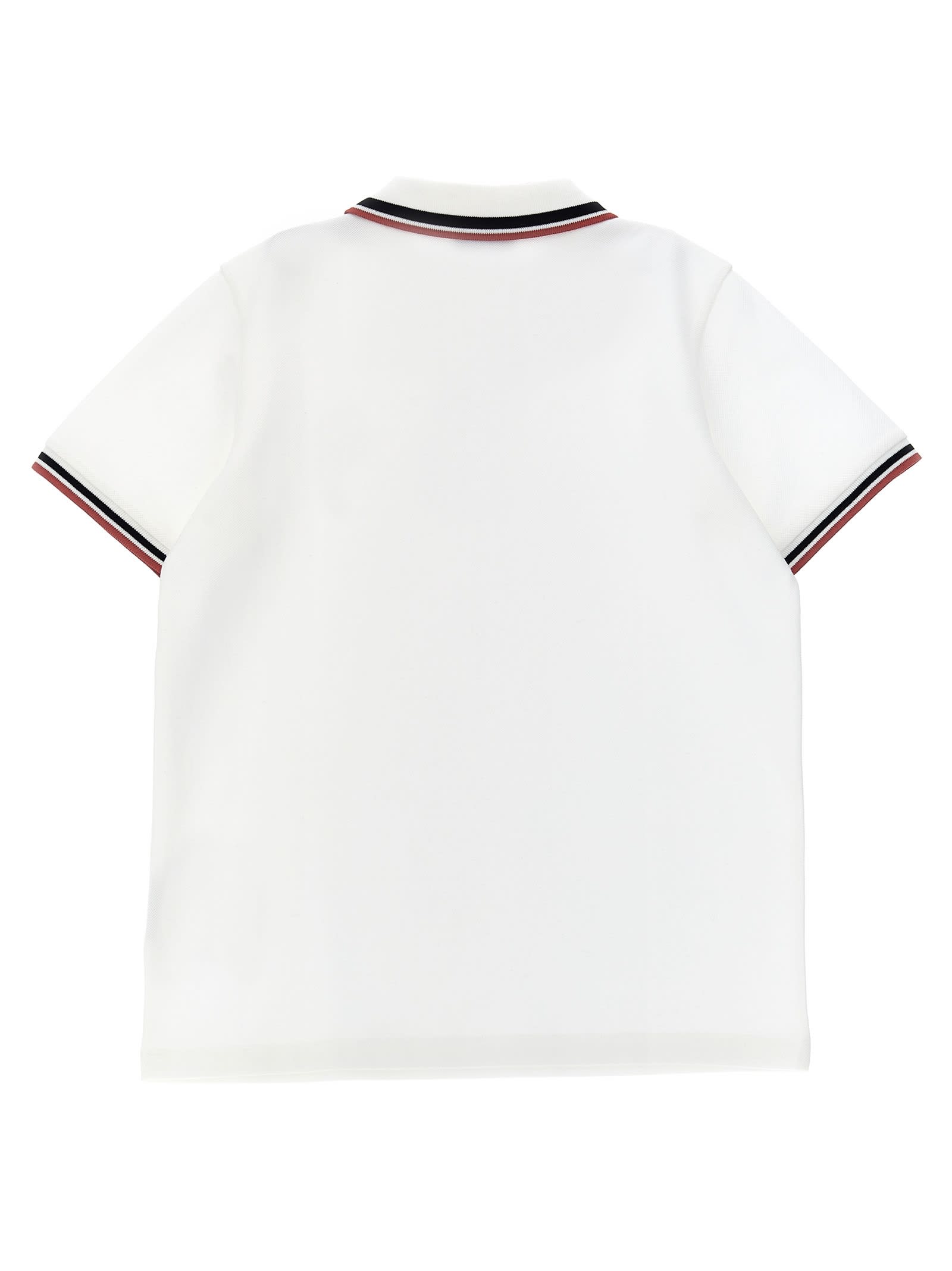 Moncler Ss Polo In White