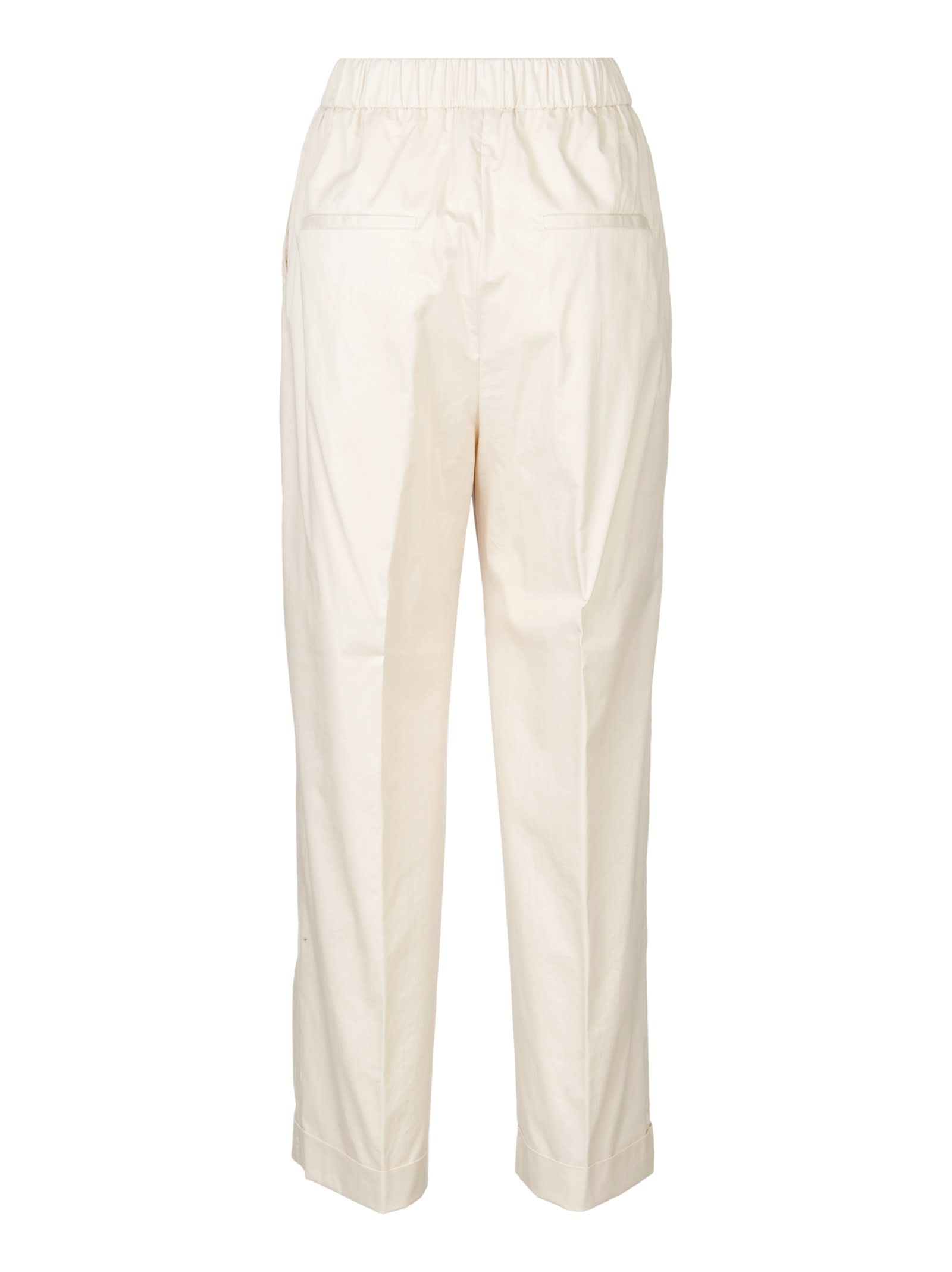 Shop Peserico Trousers In Brown