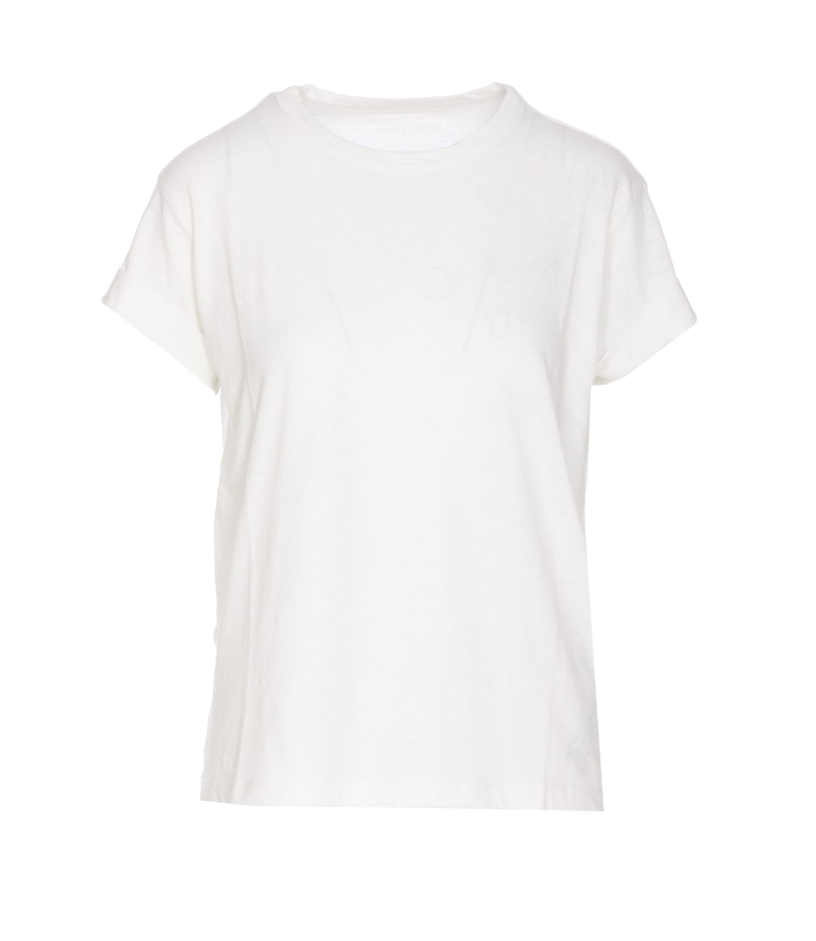 Zadig &amp; Voltaire Anya Rain Stud T-shirt In White