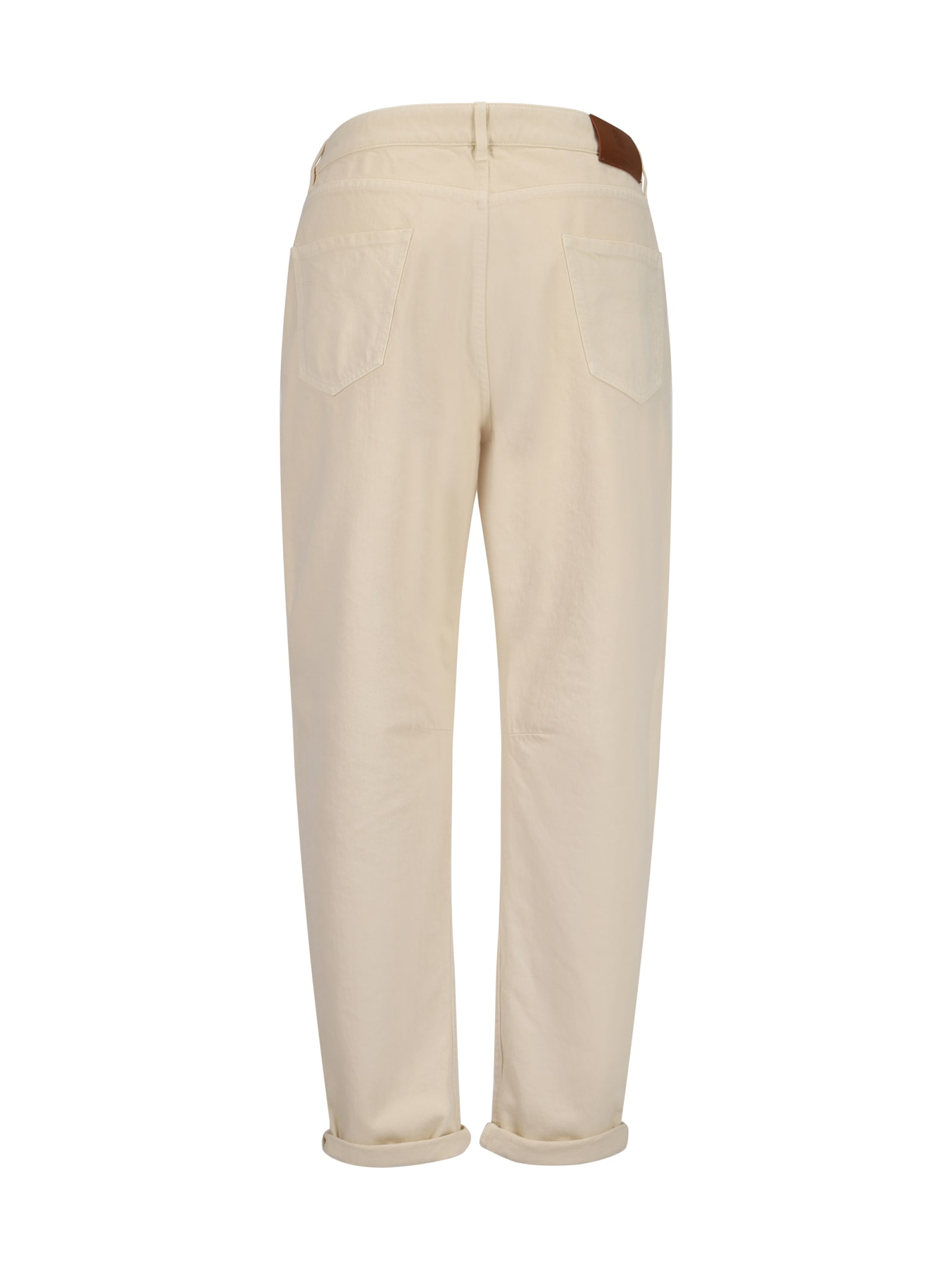 Shop Brunello Cucinelli Pants In Off White