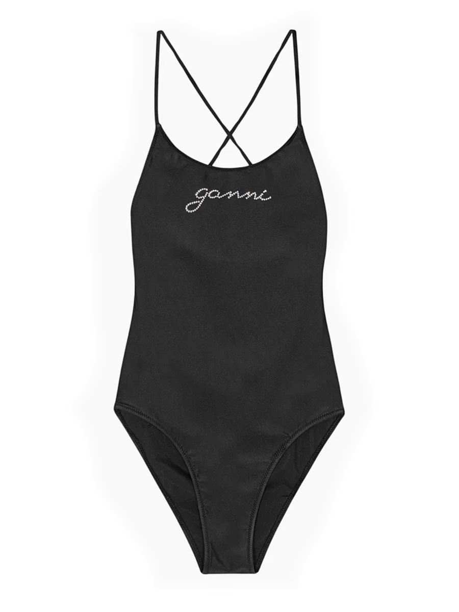 One Piece Swimsuit With Logo