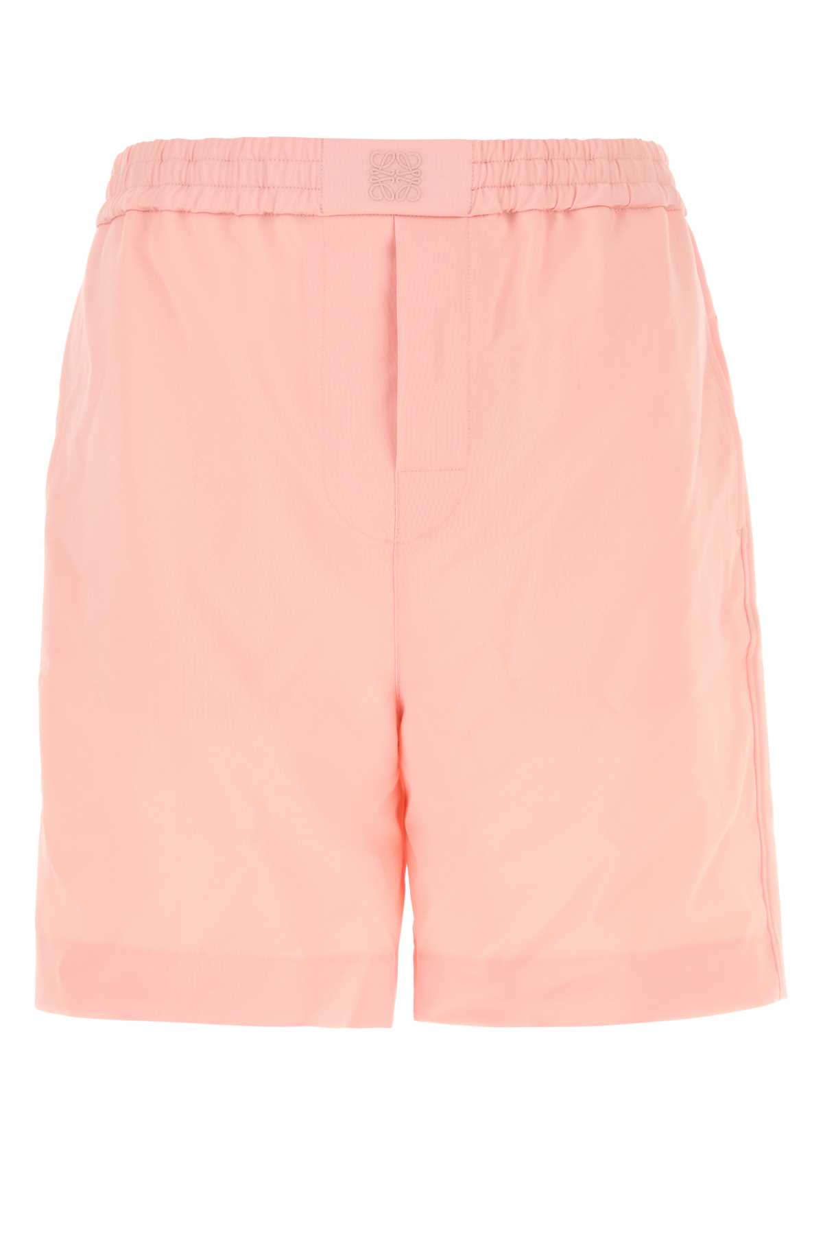 Pink Wool Bermuda Shorts