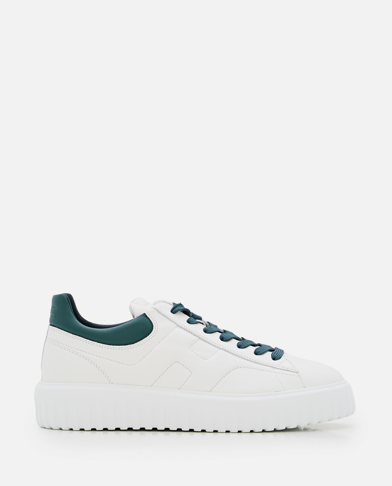 Shop Hogan H Stripes Sneakers In White, Green