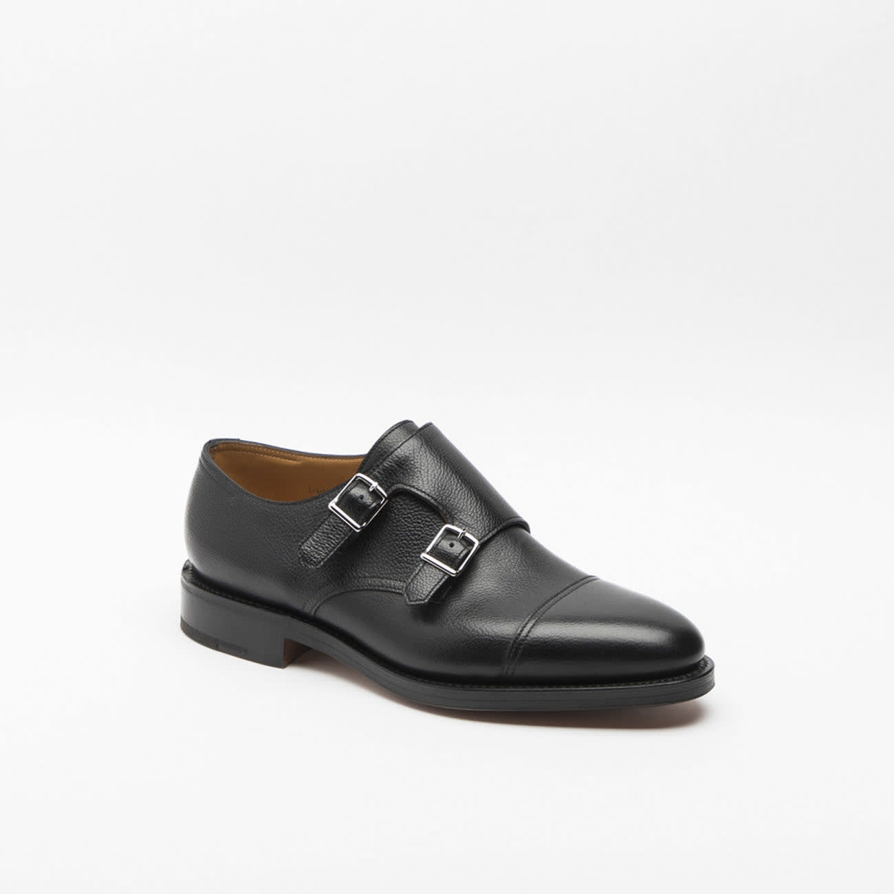 William Black Buffalo Calf Monk Strap Shoe