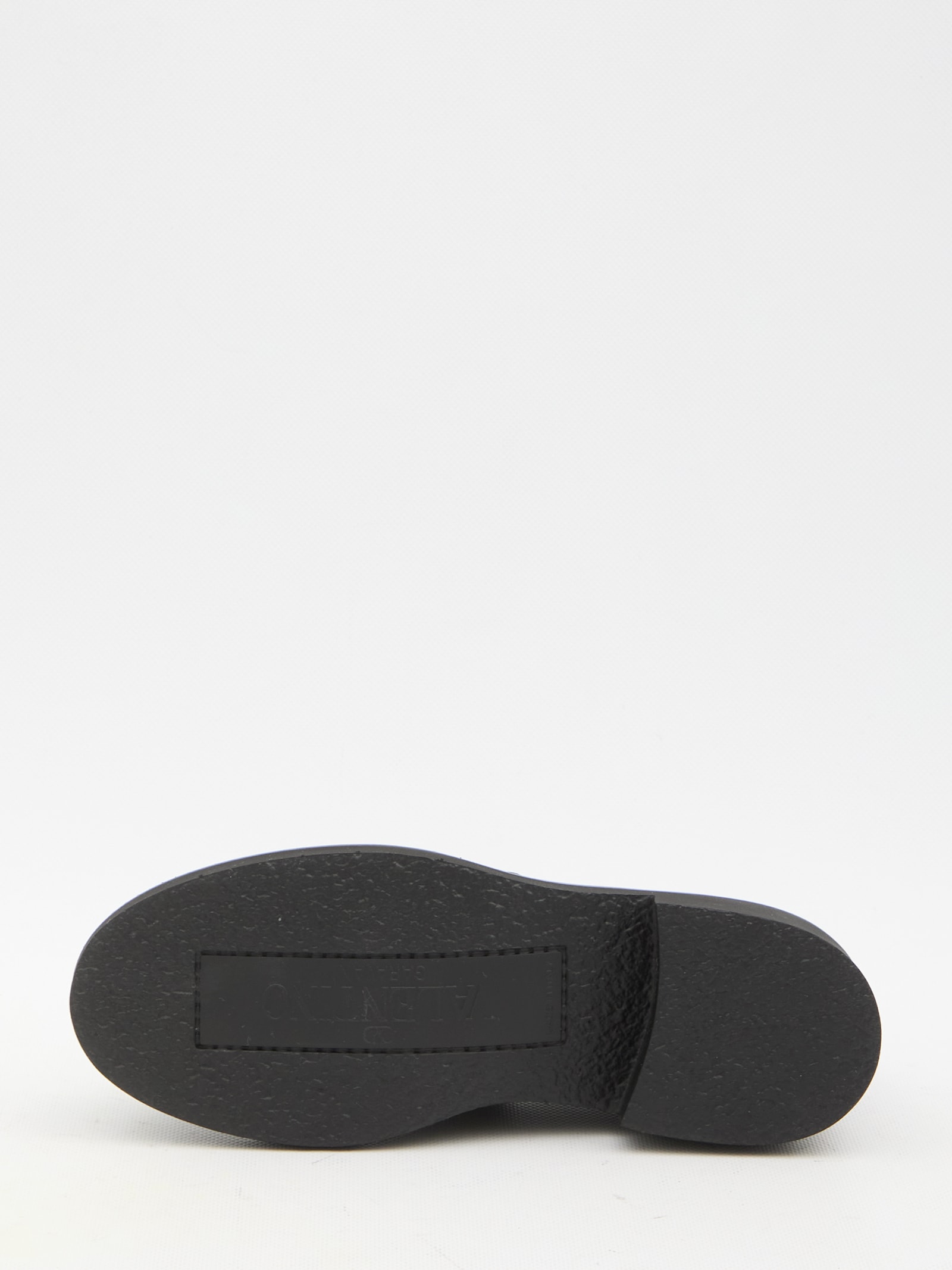 Shop Valentino Vlogo Locker Loafers In Black