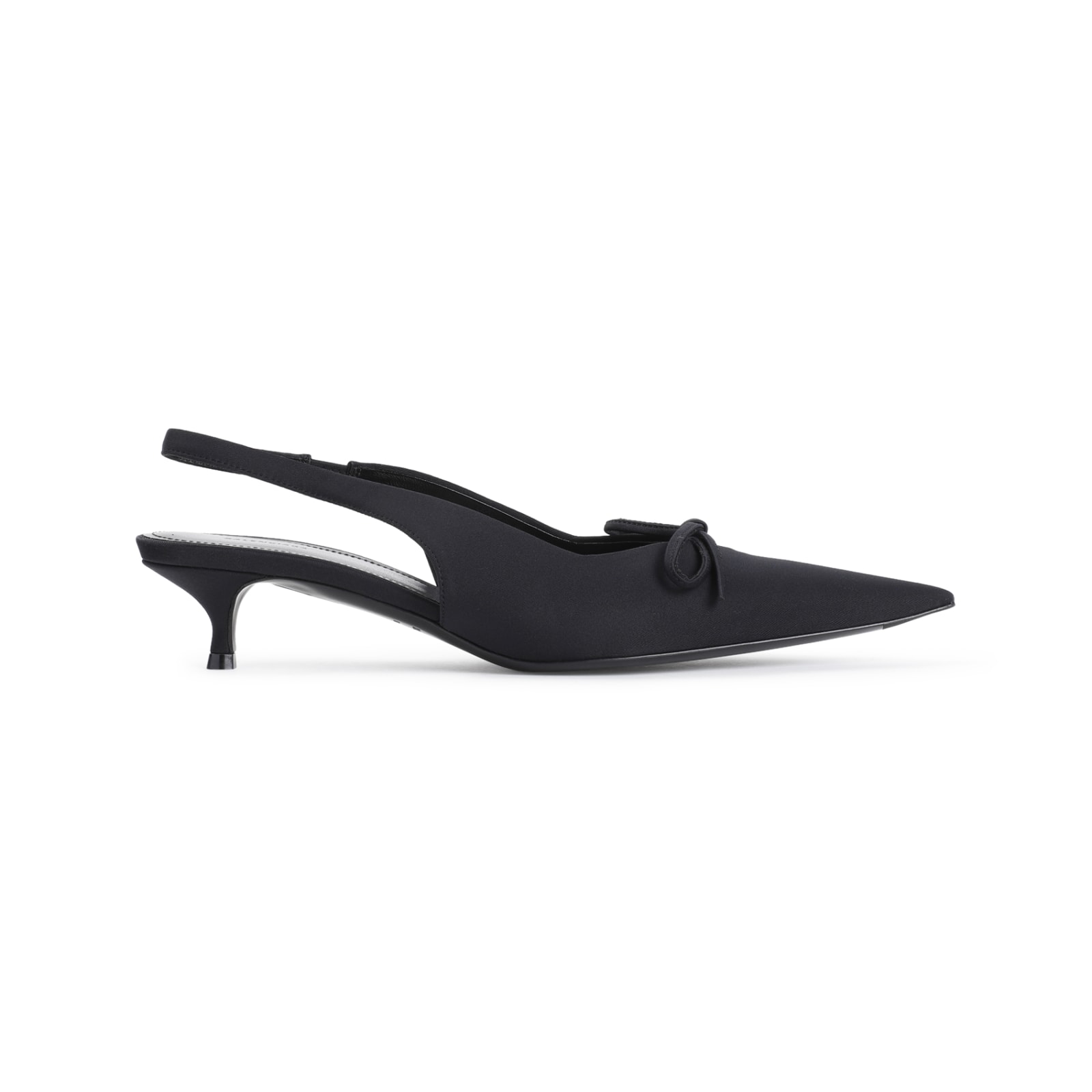 Shop Balenciaga Knf Bow Pumps In Black