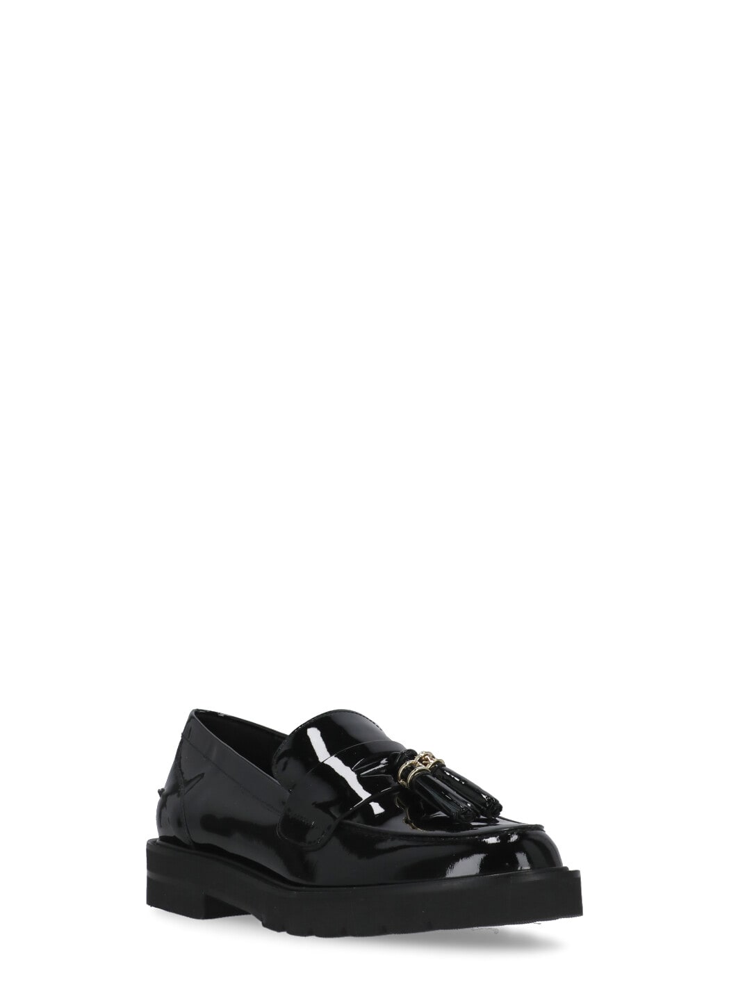 Shop Stuart Weitzman Parker Loafers In Black