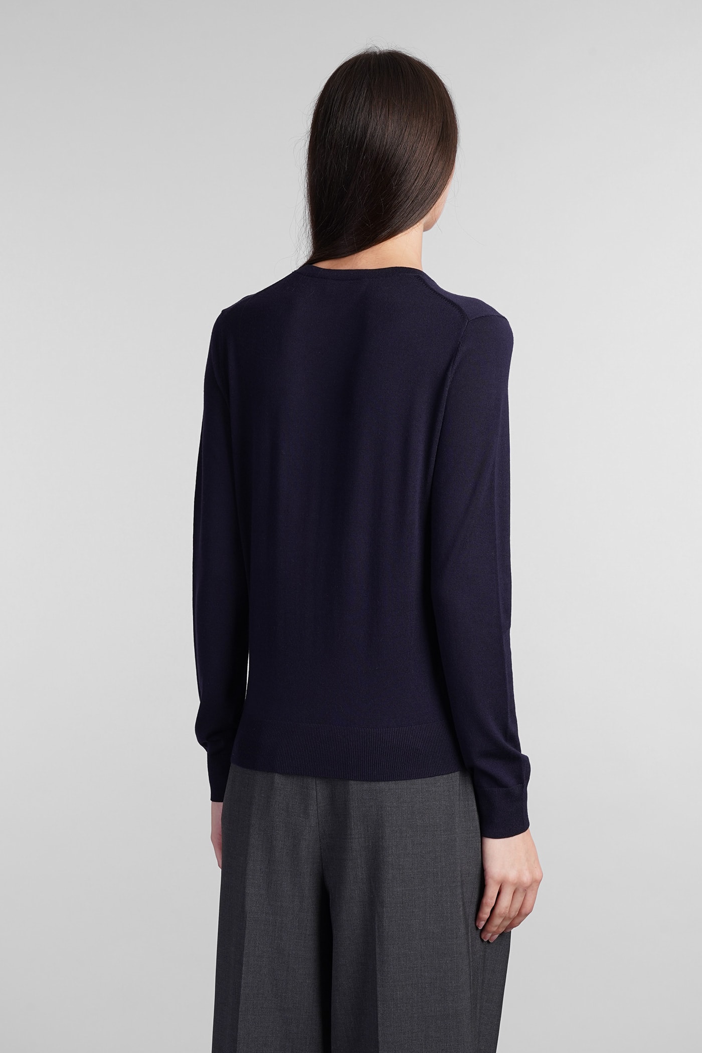 Shop Theory Knitwear In Blue Wool