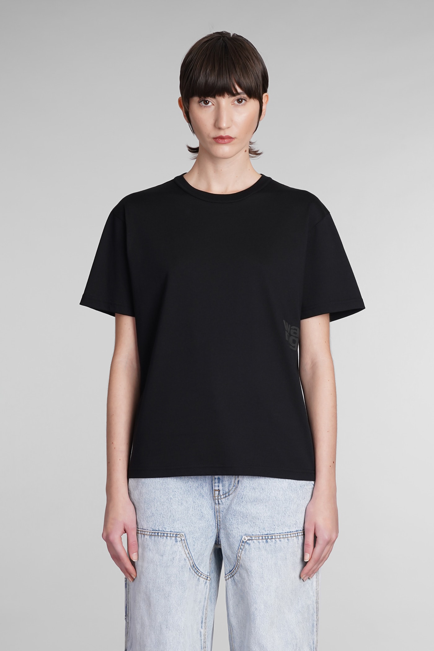 Alexander Wang T-shirt In Black Cotton
