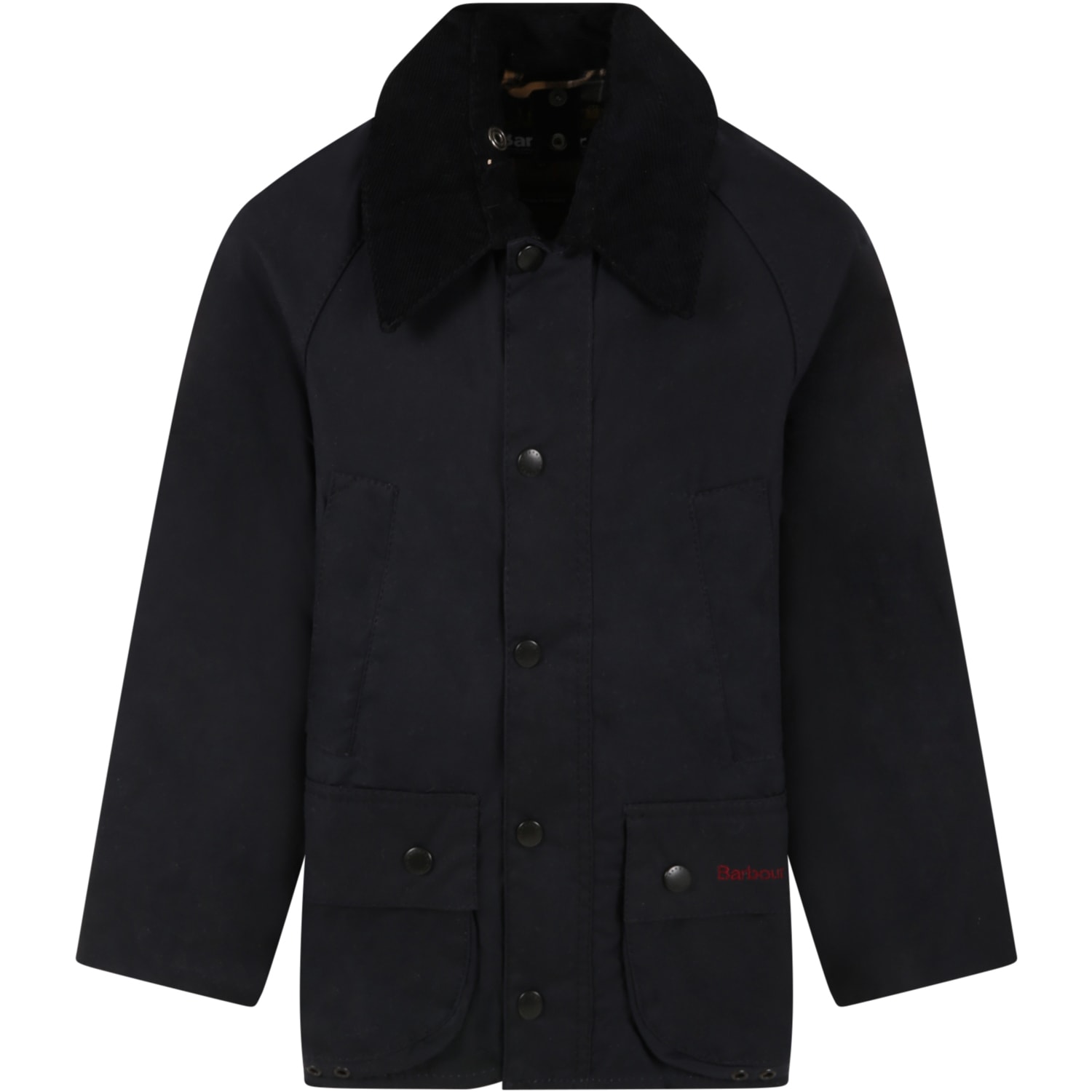 Barbour Blue Jacket For Kids With Logo