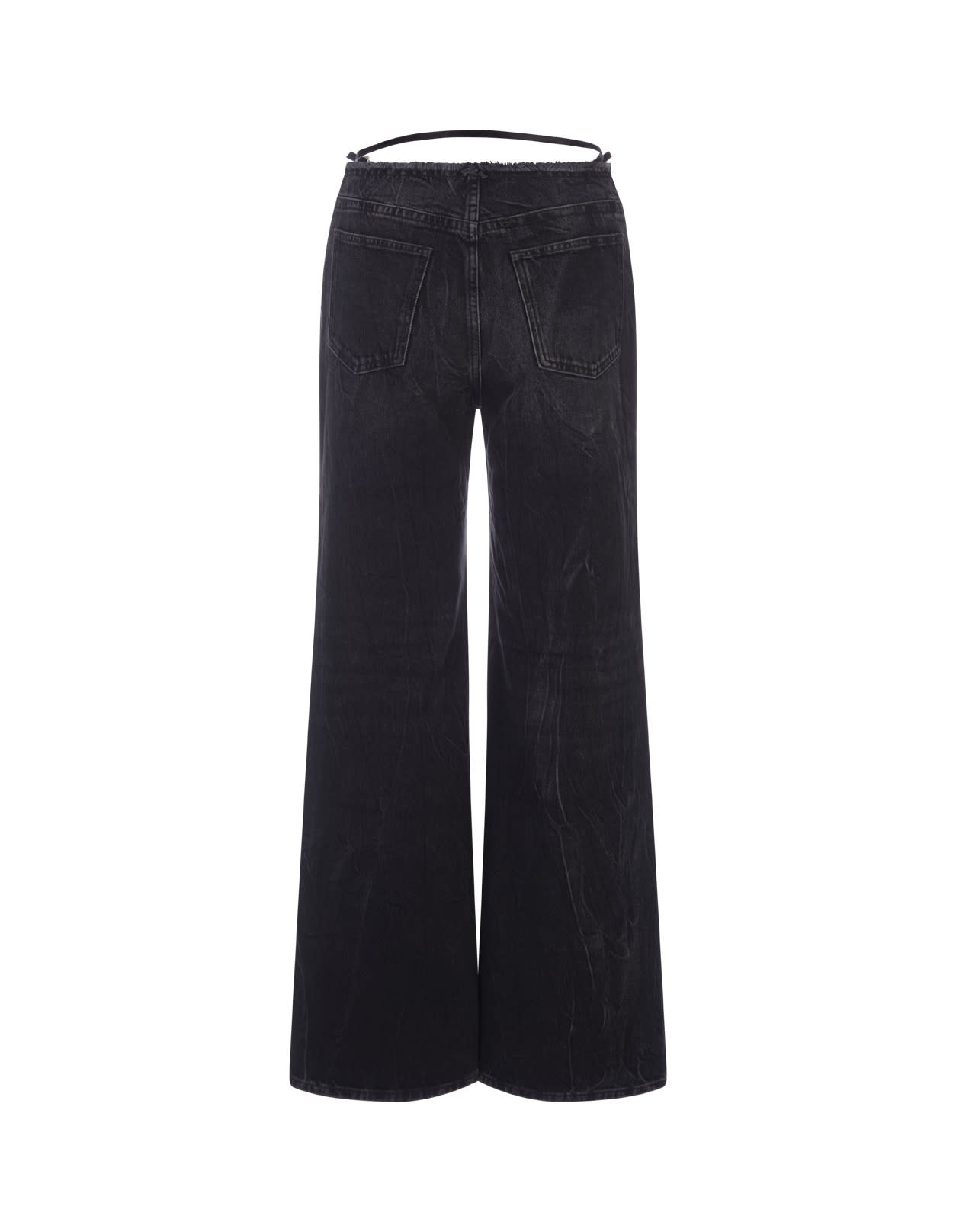 Shop Givenchy Voyou Jeans In Black Denim