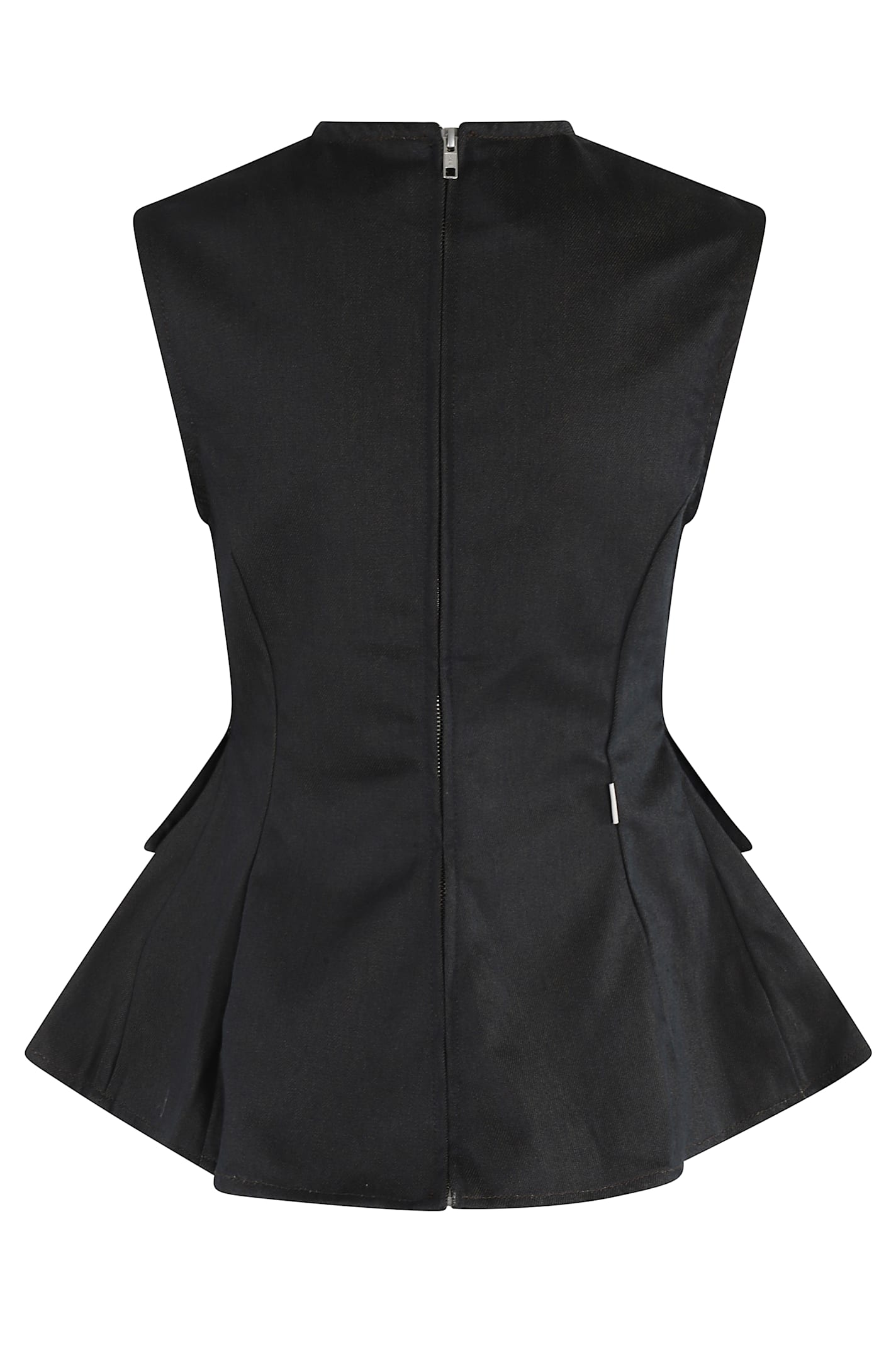 Shop Remain Birger Christensen Peplum Denim Top