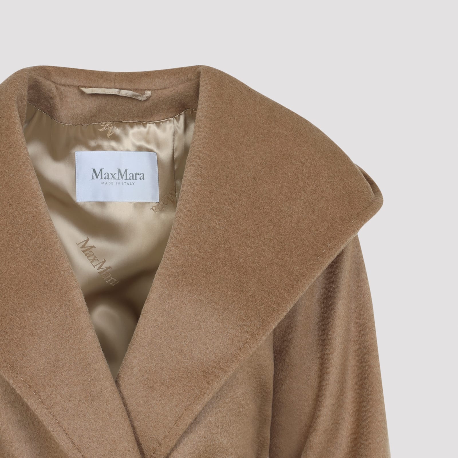 Max Mara Rialto Coat In Brown
