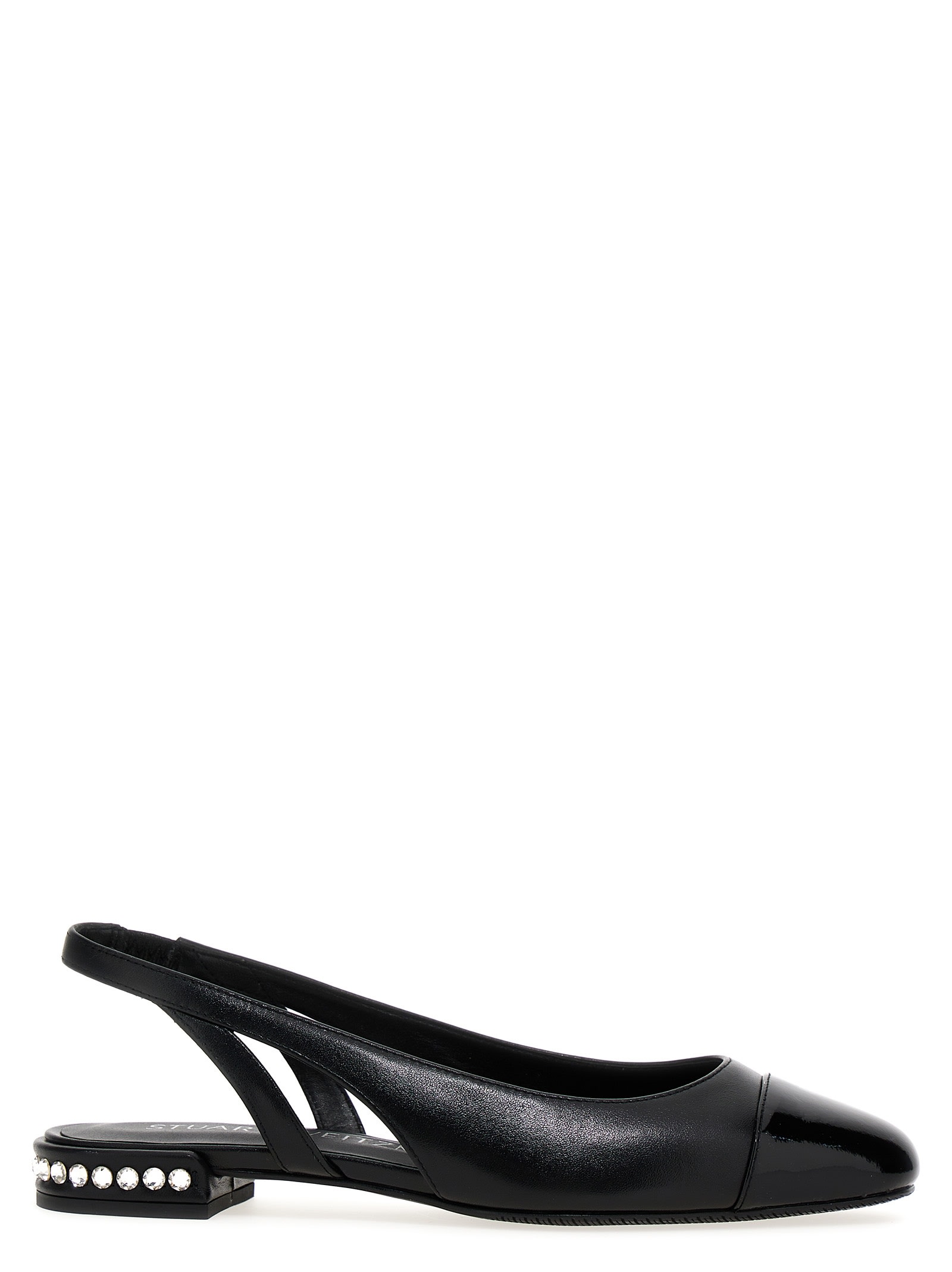 STUART WEITZMAN CRYSTAL SLINGBACK BALLET FLATS