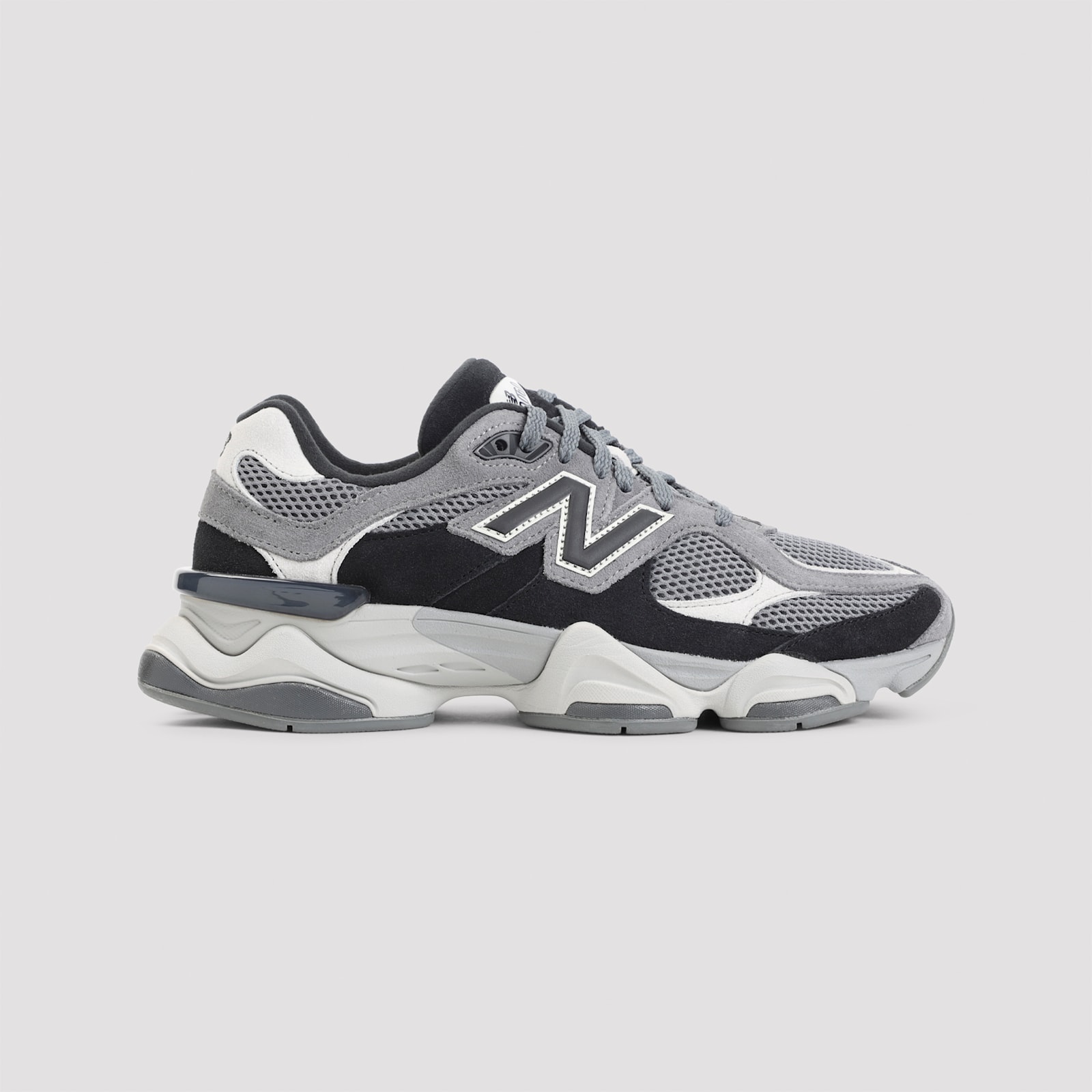 New Balance Mens Black Grey Grey 9060 Suede And Mesh Low-top Trainers In Black