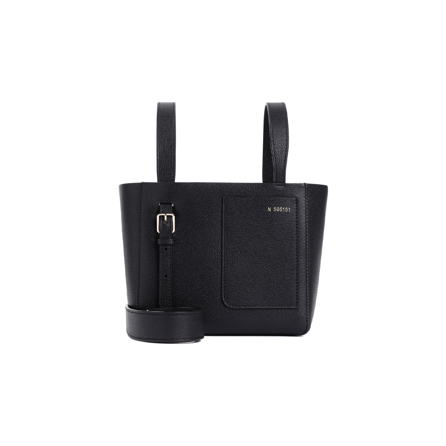 Shop Valextra Bucket Mini Bag In Nn Nero