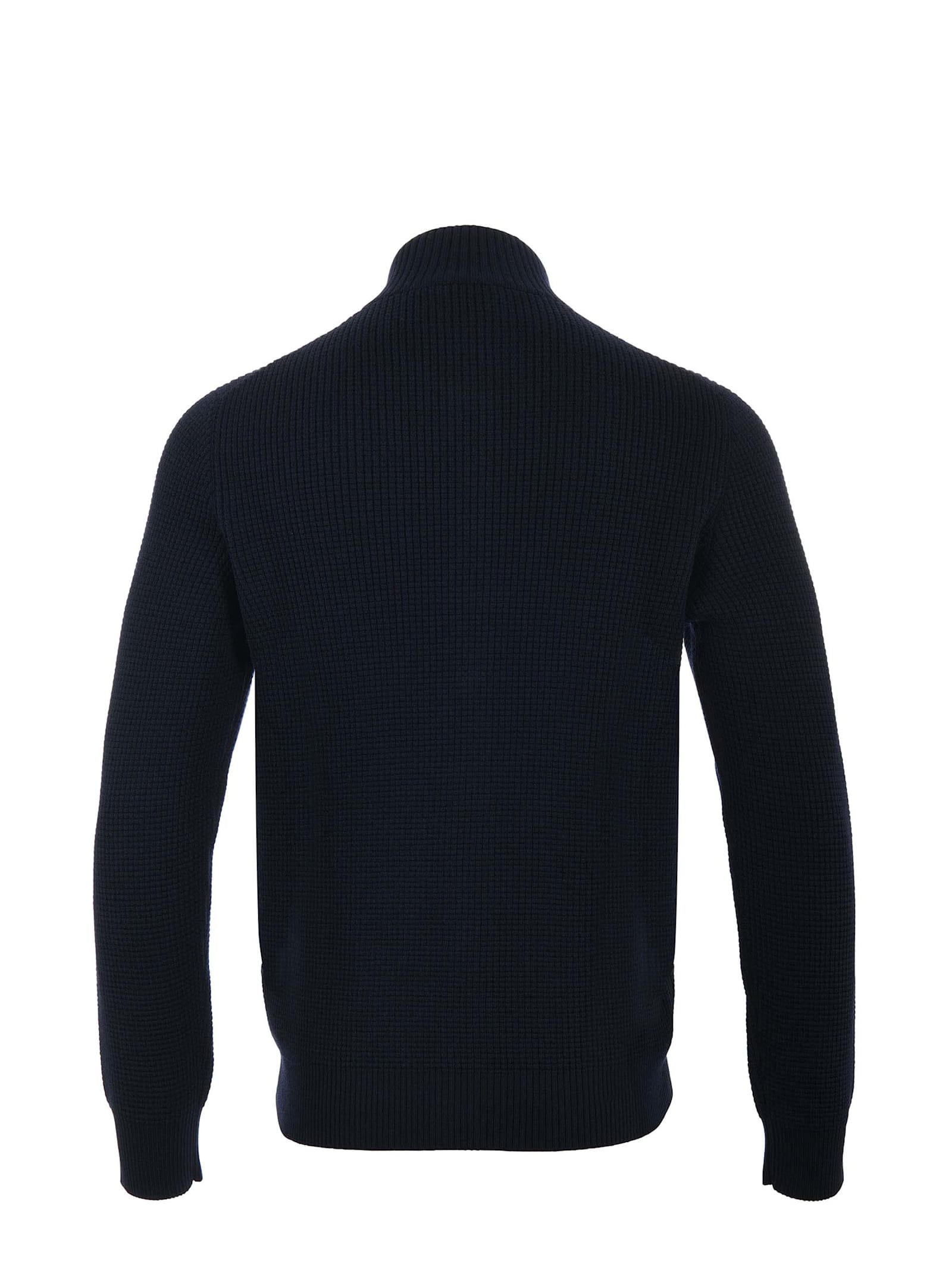 Fay Double Front Cardigan In Blue