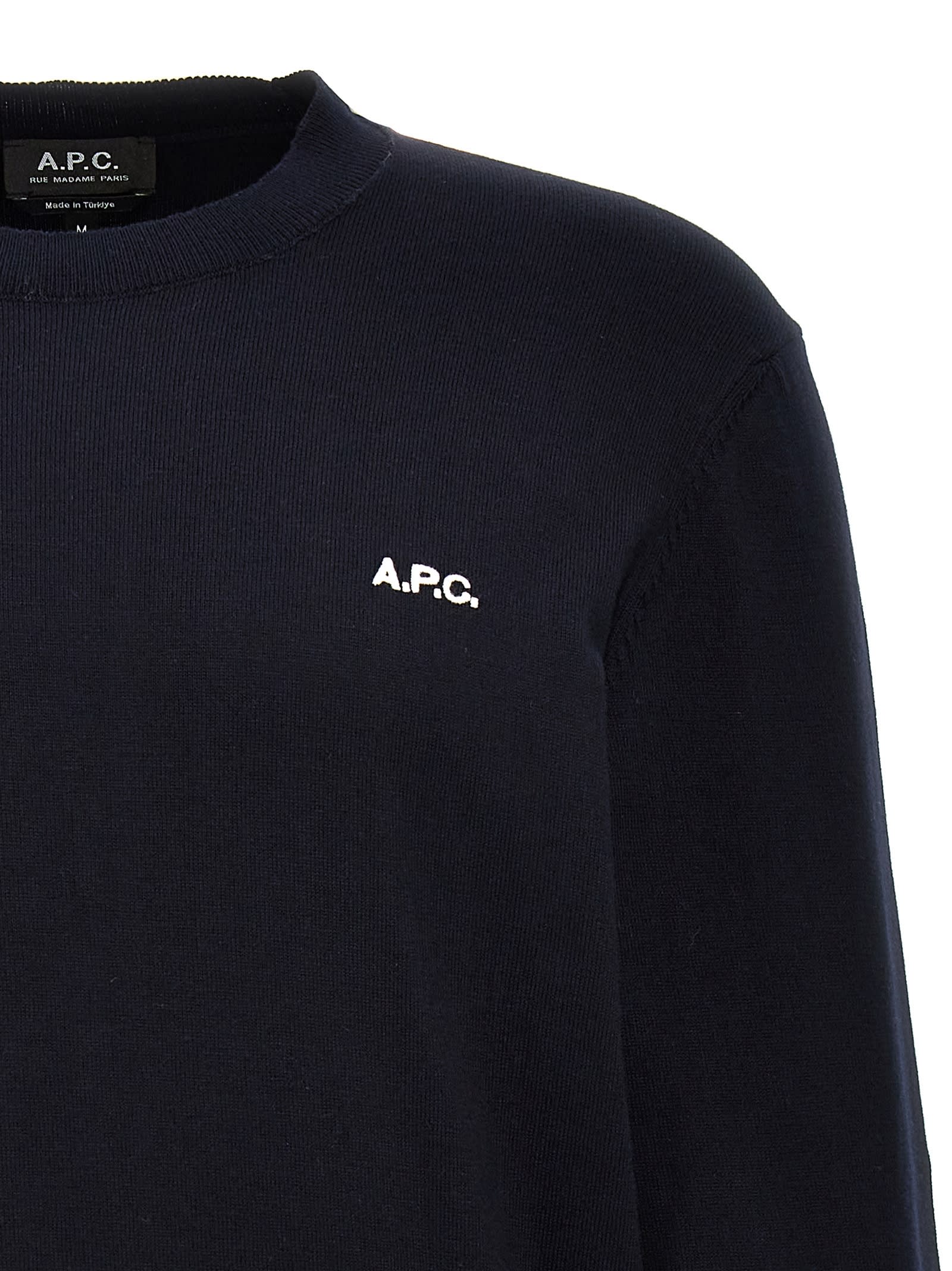 Shop Apc Melville Sweater In Blue