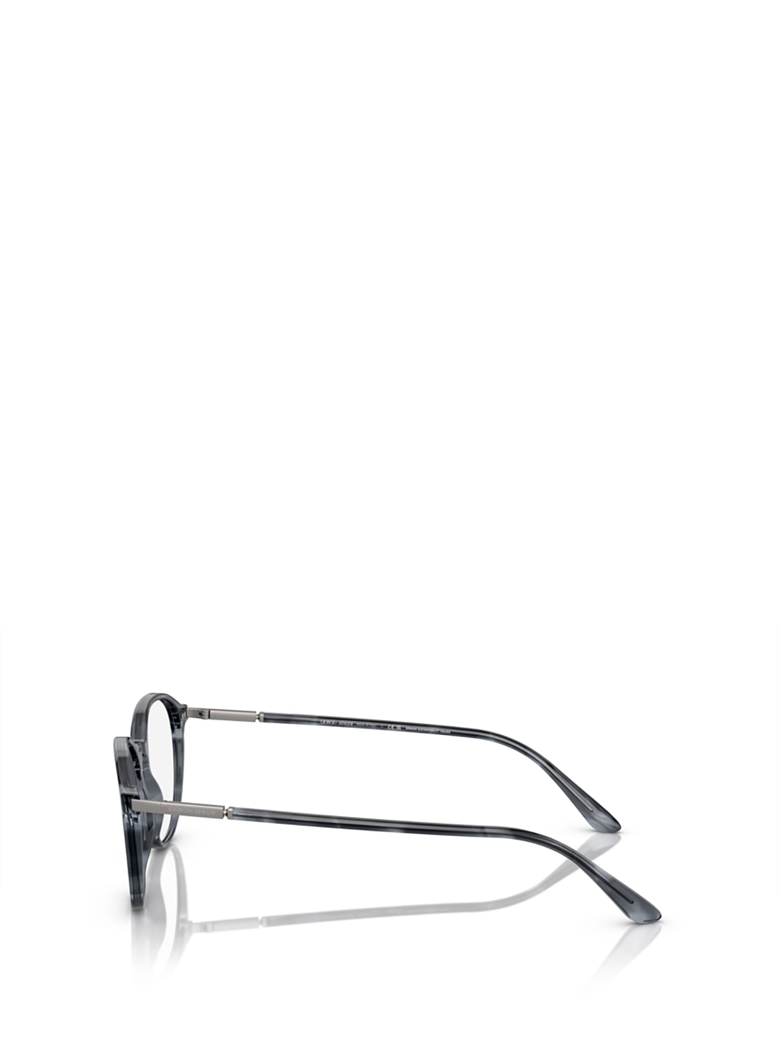 Shop Giorgio Armani Ar7237 Striped Blue Glasses