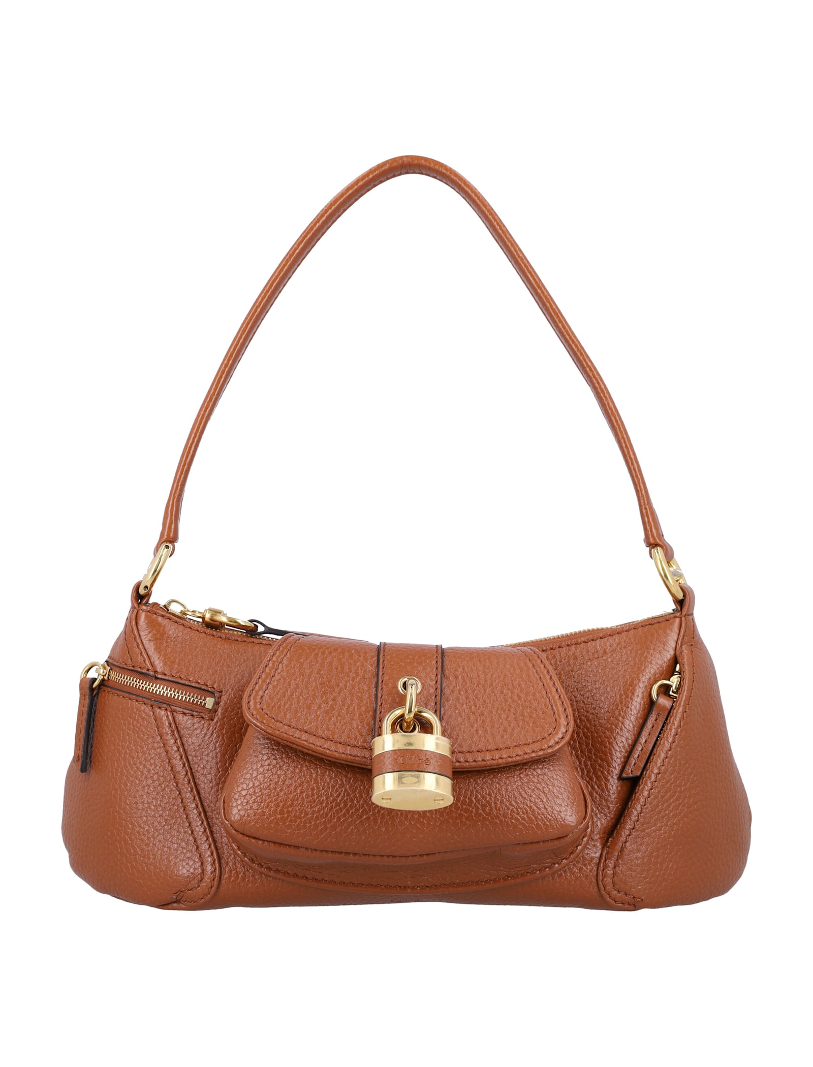 Shop Chloé The 99 Shoulder Bag In Clay Brown