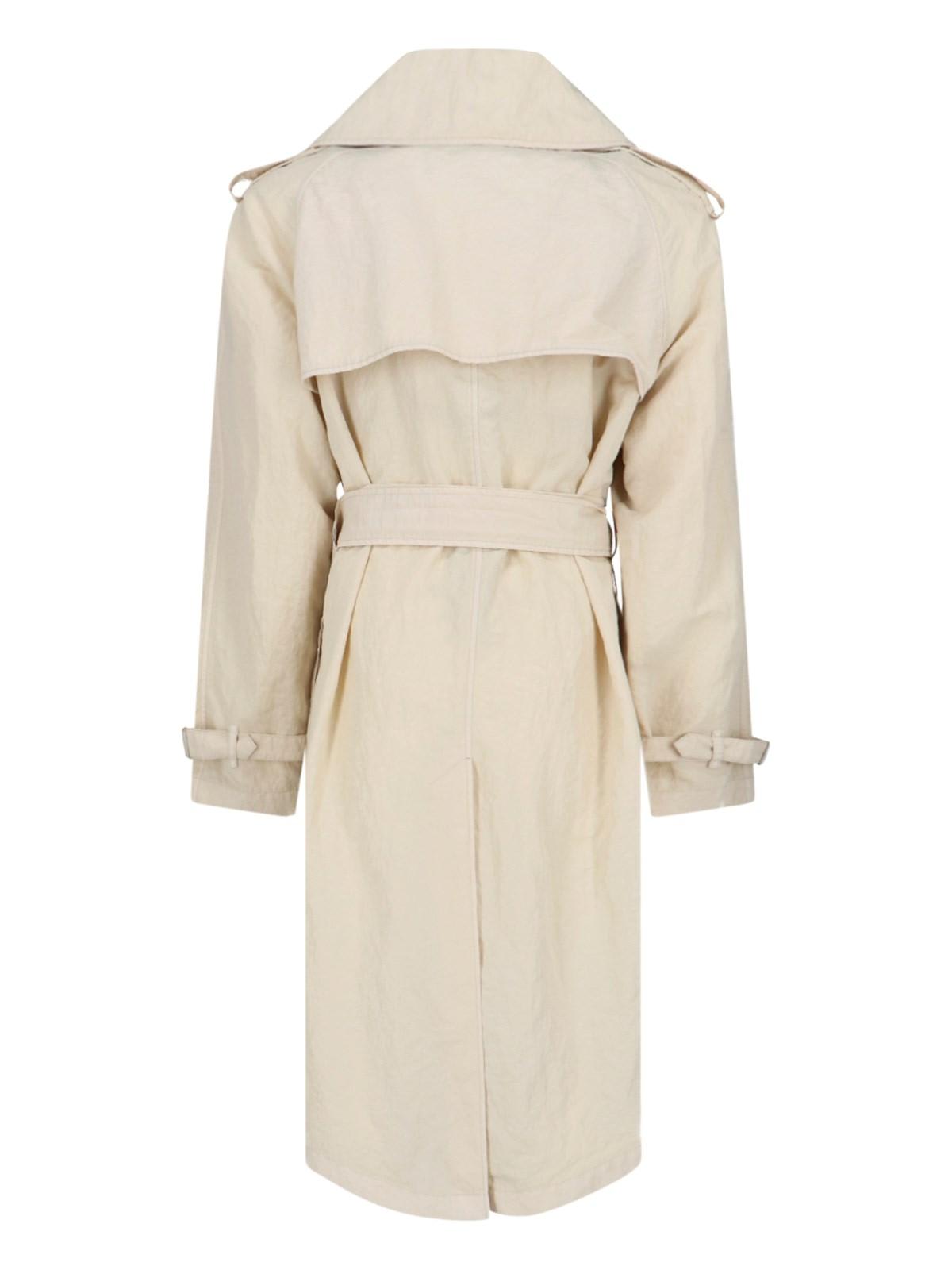 Shop Burberry Nylon Double-breasted Trench Coat
