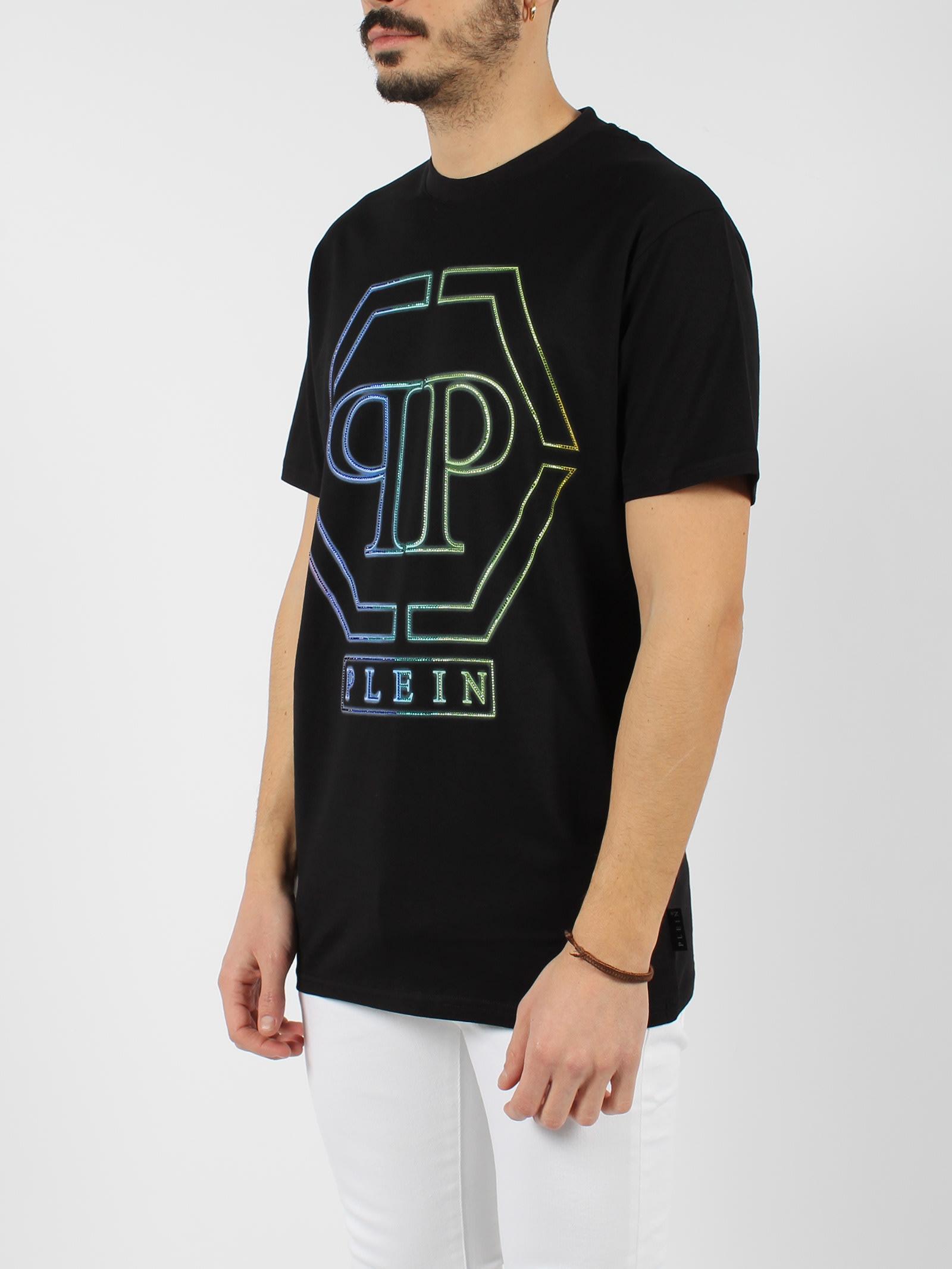 Shop Philipp Plein Round Neck T-shirt In Nero
