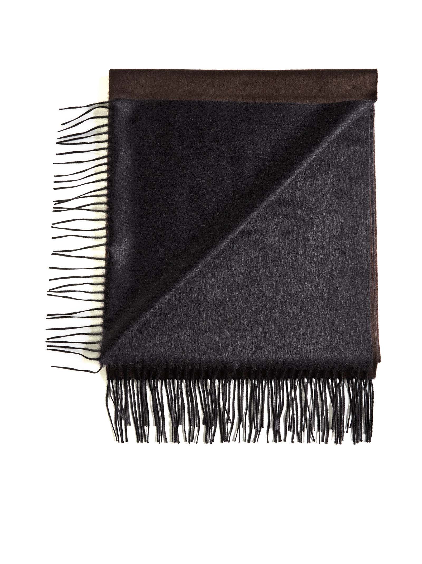 Shop Piacenza Cashmere Scarf In Brown /grey