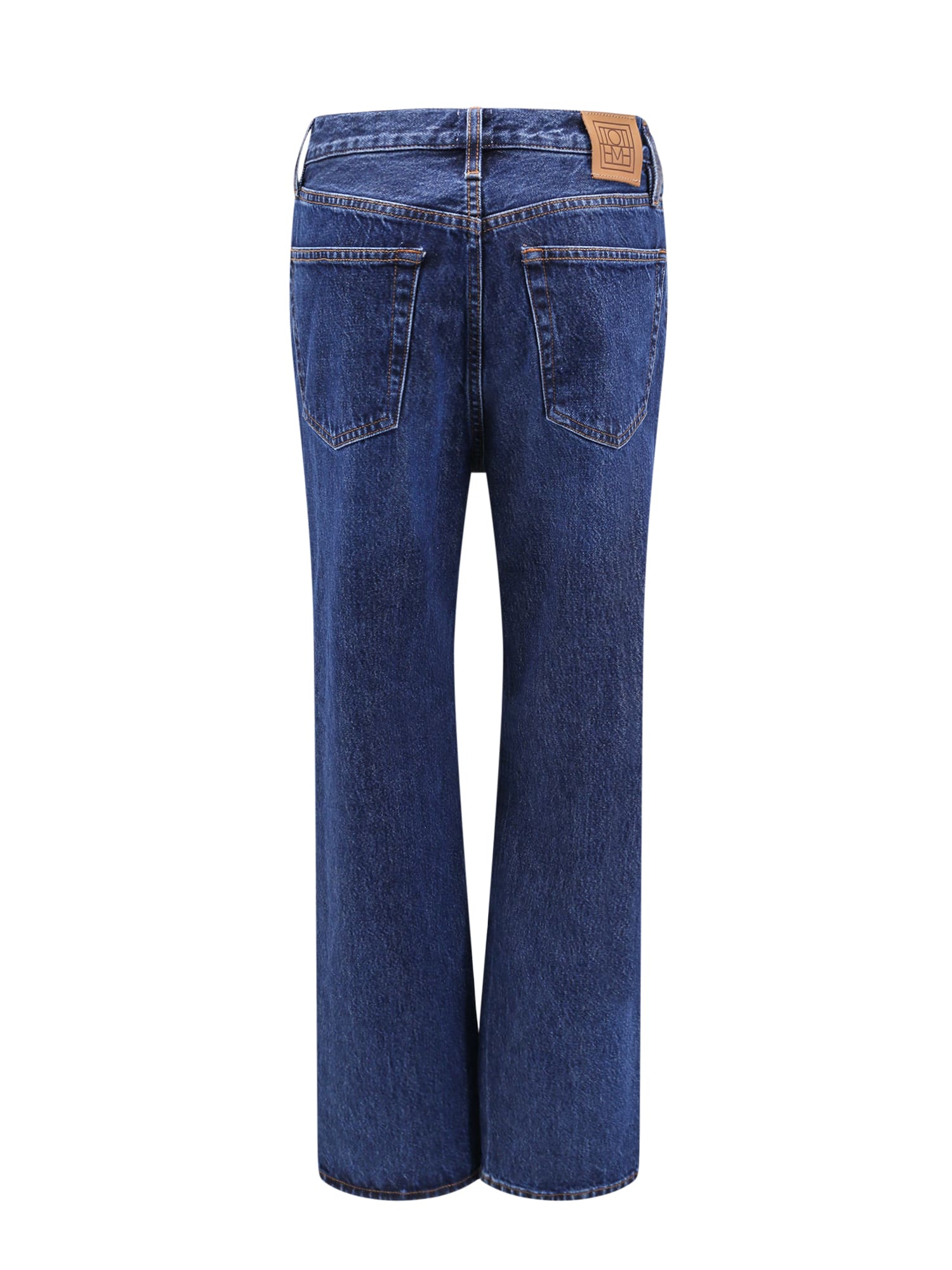 Shop Totême Jeans In Dark Blue 404