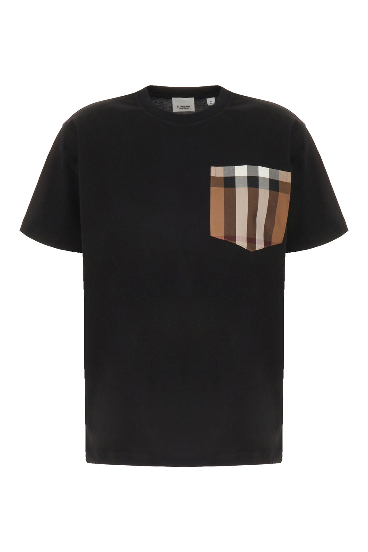 Shop Burberry Black Cotton Oversize T-shirt