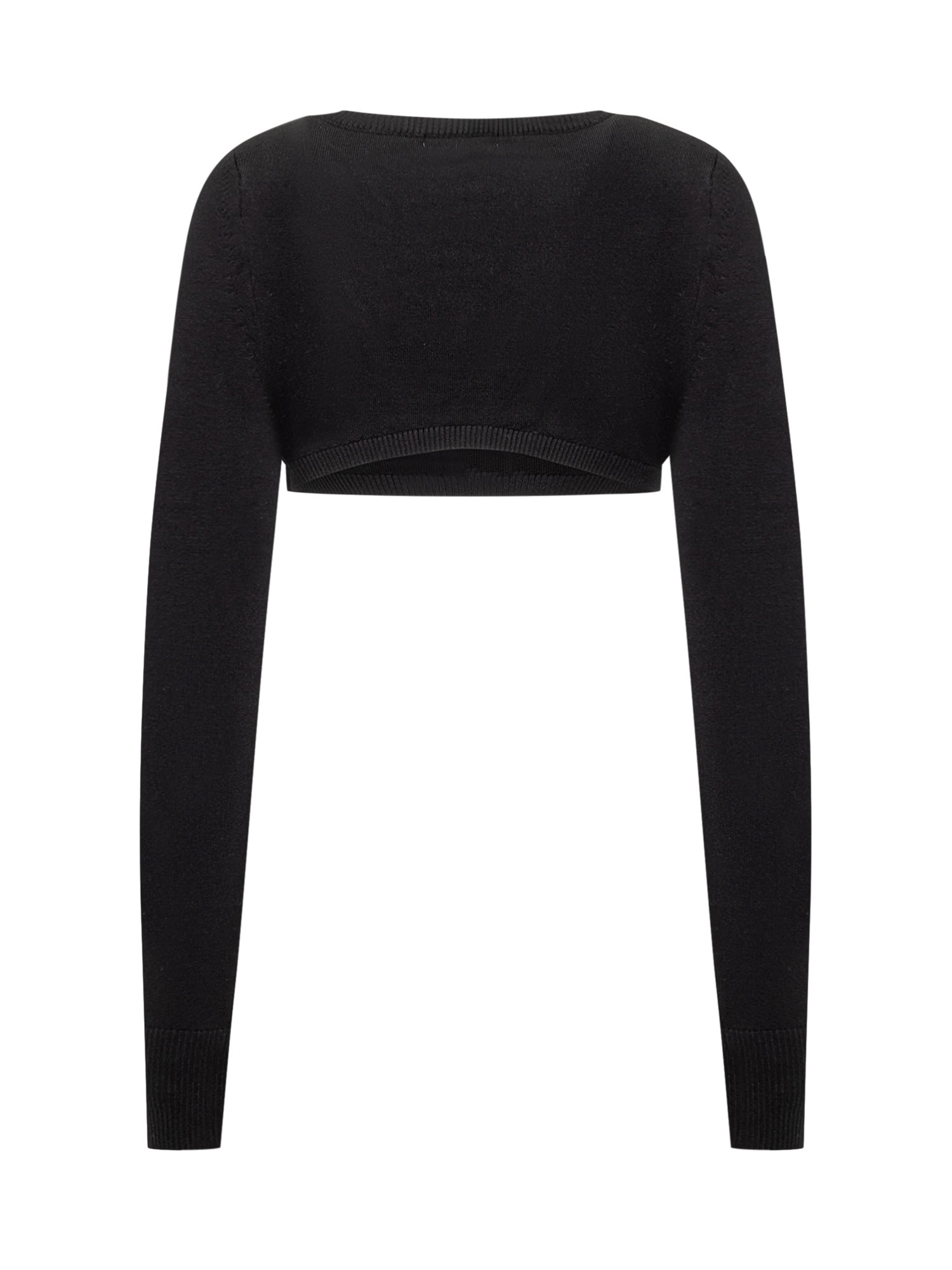 Shop Marine Serre Ultra Cropped Sweater In Black