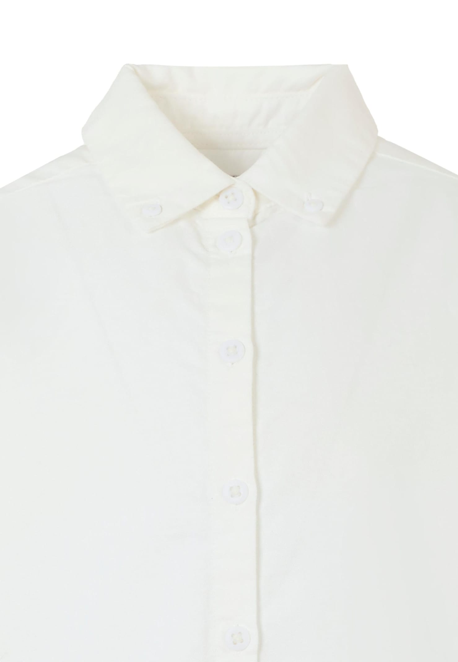 Calvin Klein Long-sleeve Button-down Shirt In White