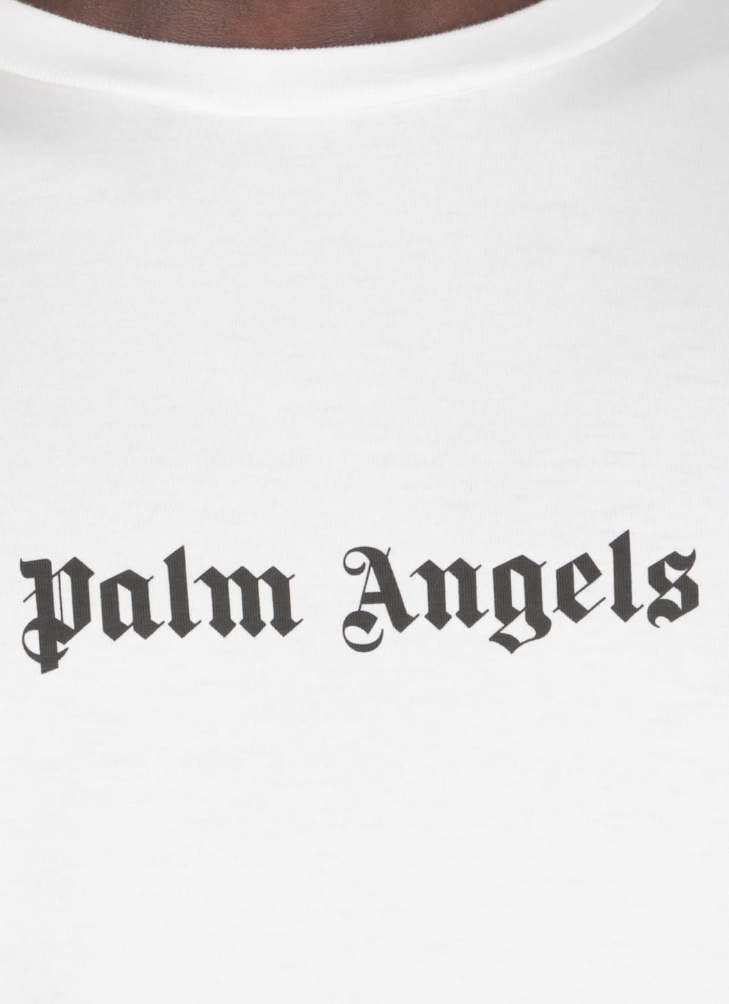 Shop Palm Angels Logo Slim T-shirt In White