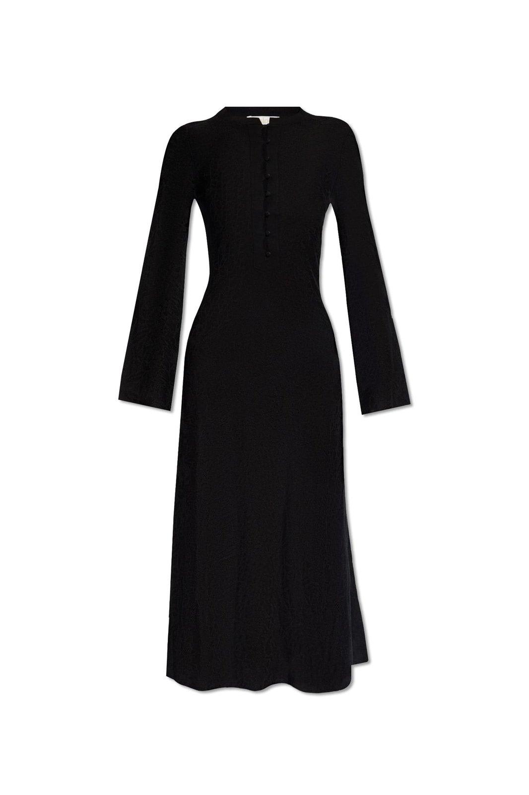 Chloé Long-sleeved Knitted Midi Dress