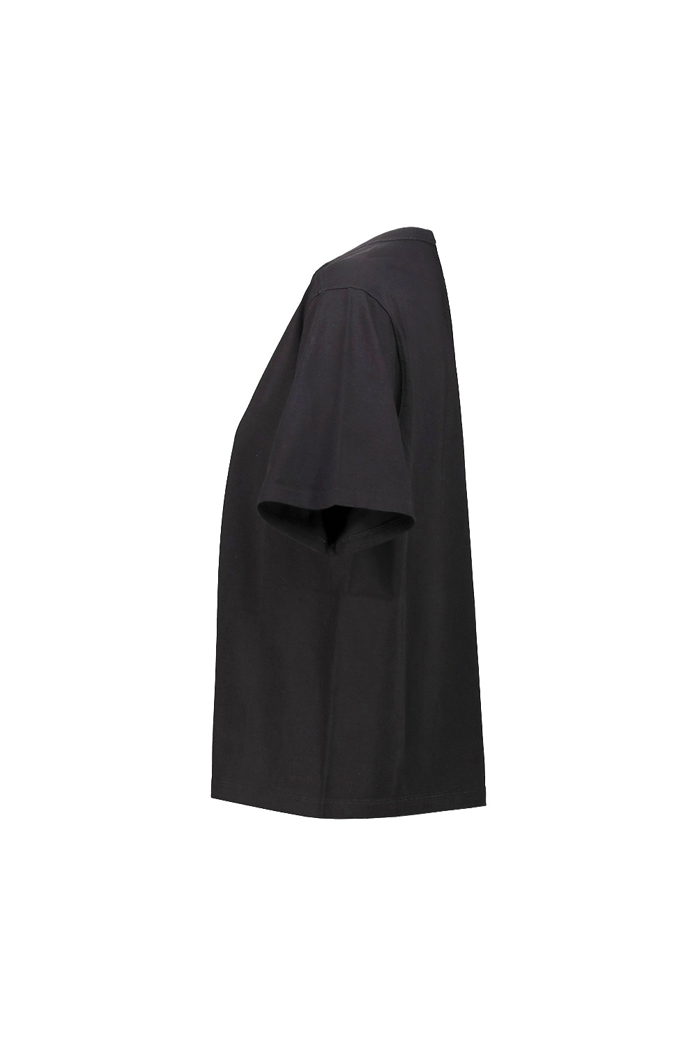 Rick Owens Womens Black Brad Centre-seam Cotton-jersey T-shirt In Black