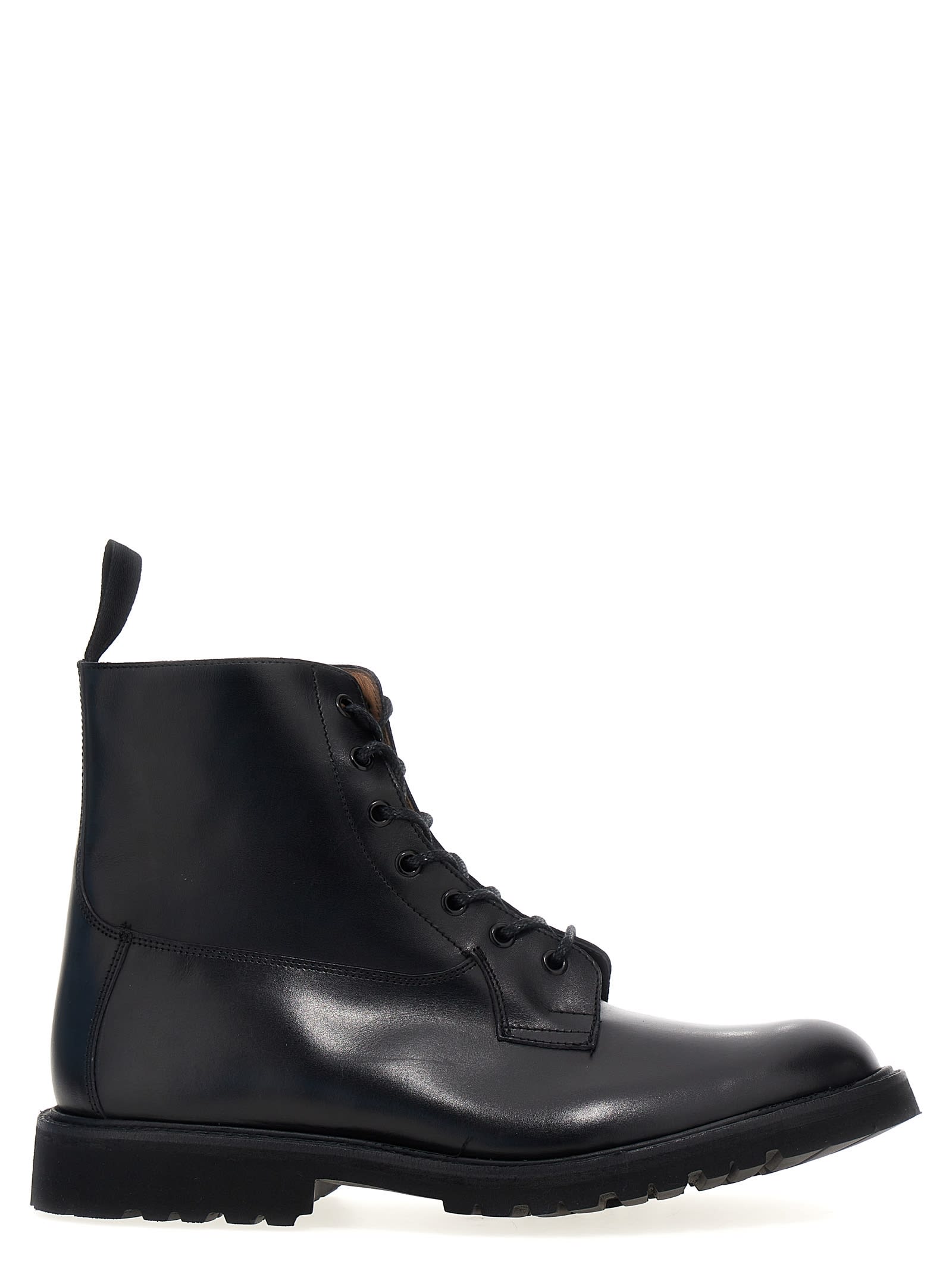 Shop Tricker's Burford Ankle Boots In Black