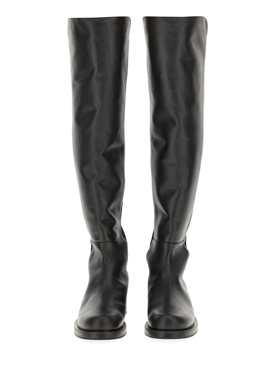 Shop Stuart Weitzman Boot 5050 In Black