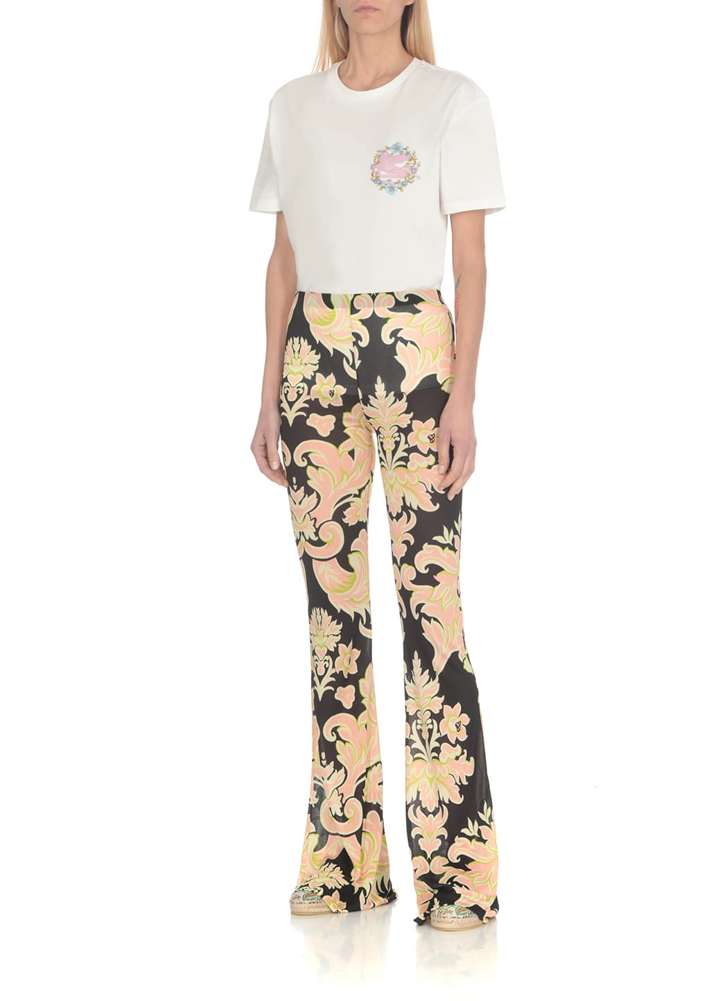 ETRO PRINTED JERSEY TROUSERS