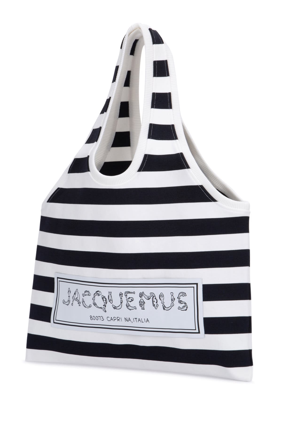 Shop Jacquemus Le Tote Marcel In Multinavy