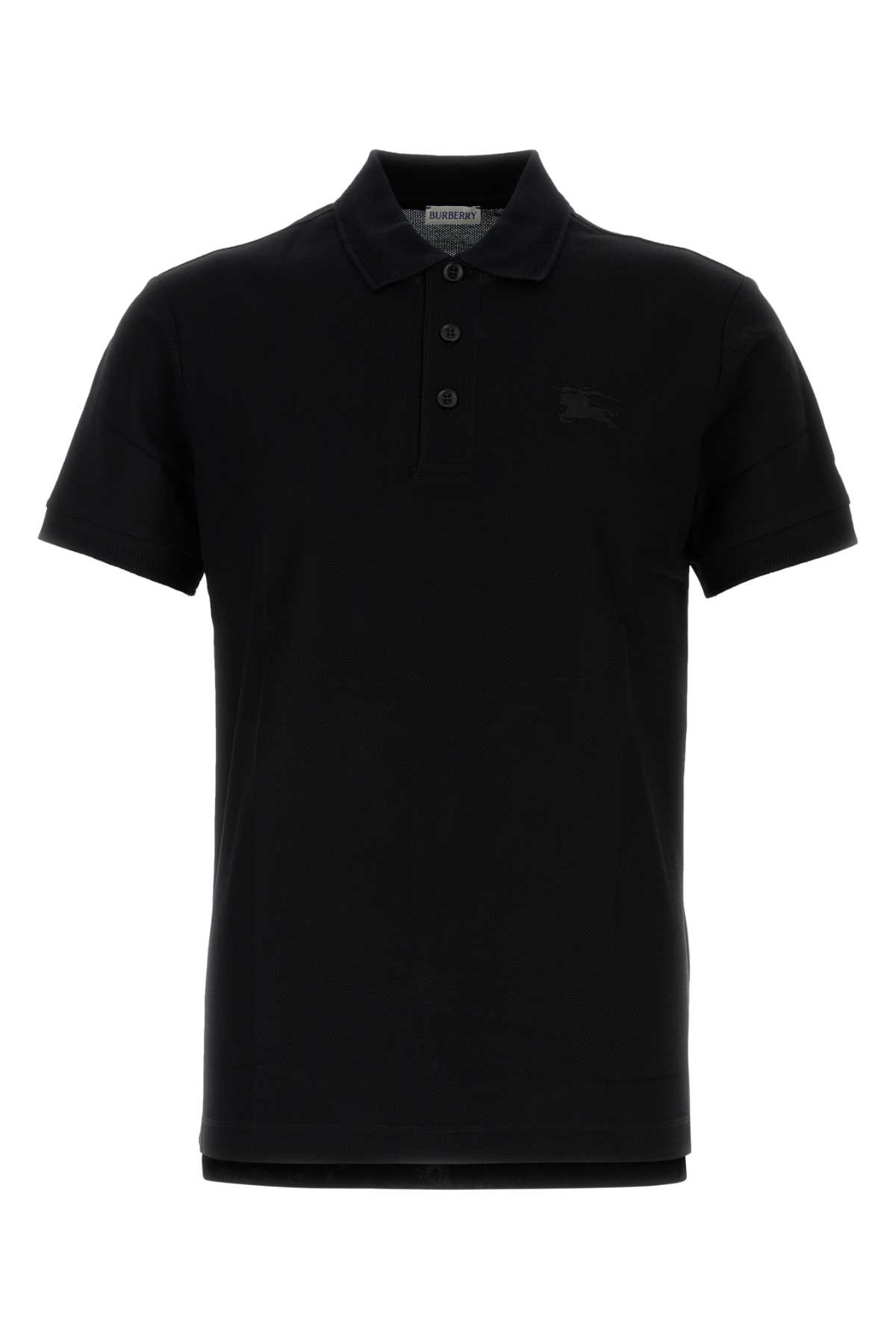 Black Piquet Polo Shirt