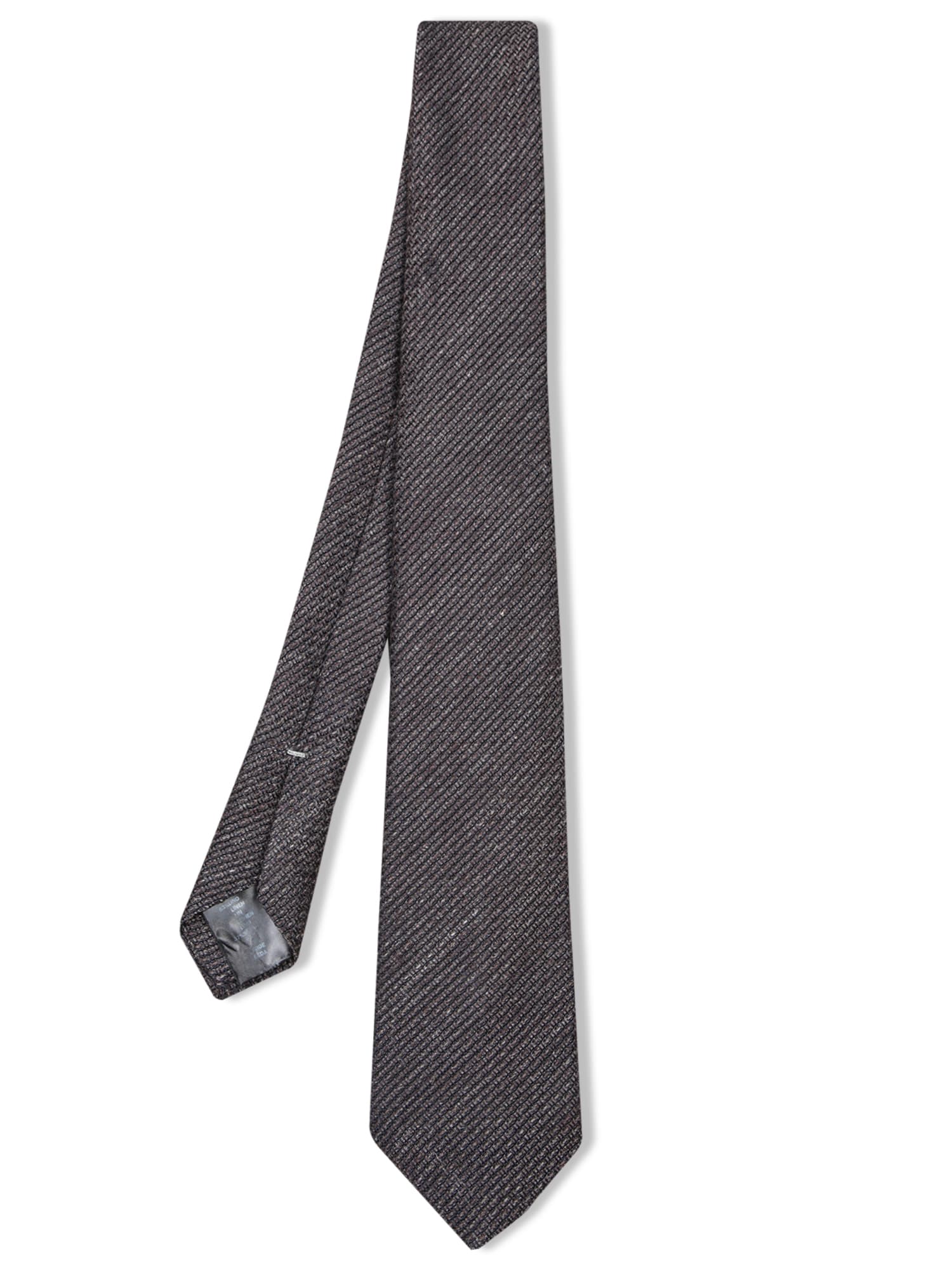 Brown Wave Pattern Tie